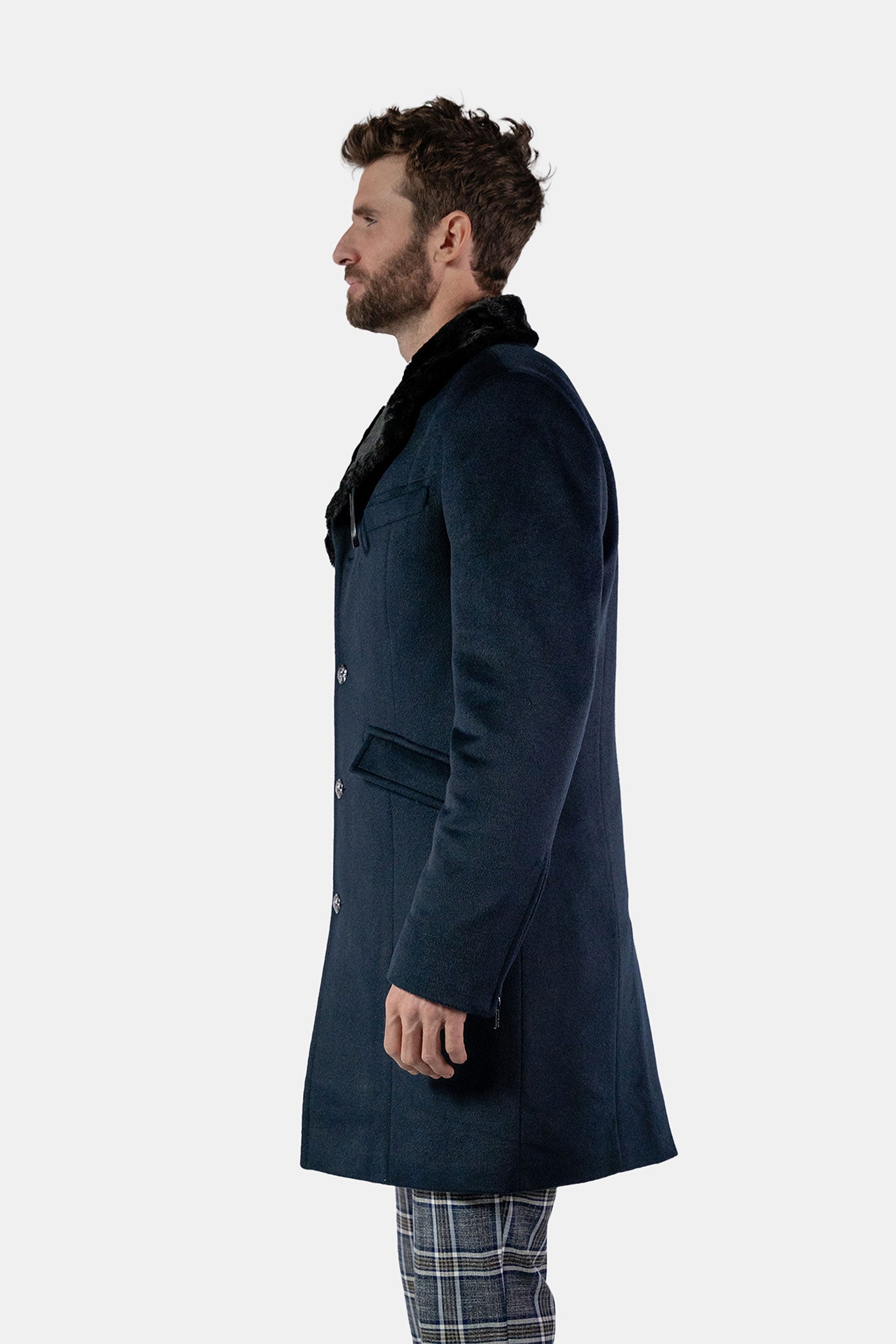 Unisex Topcoat - Navy