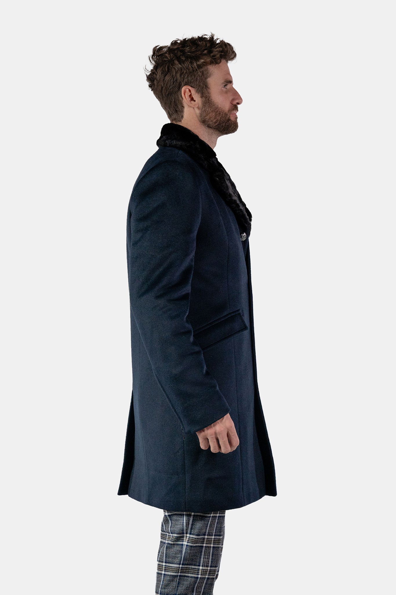 Unisex Topcoat - Navy