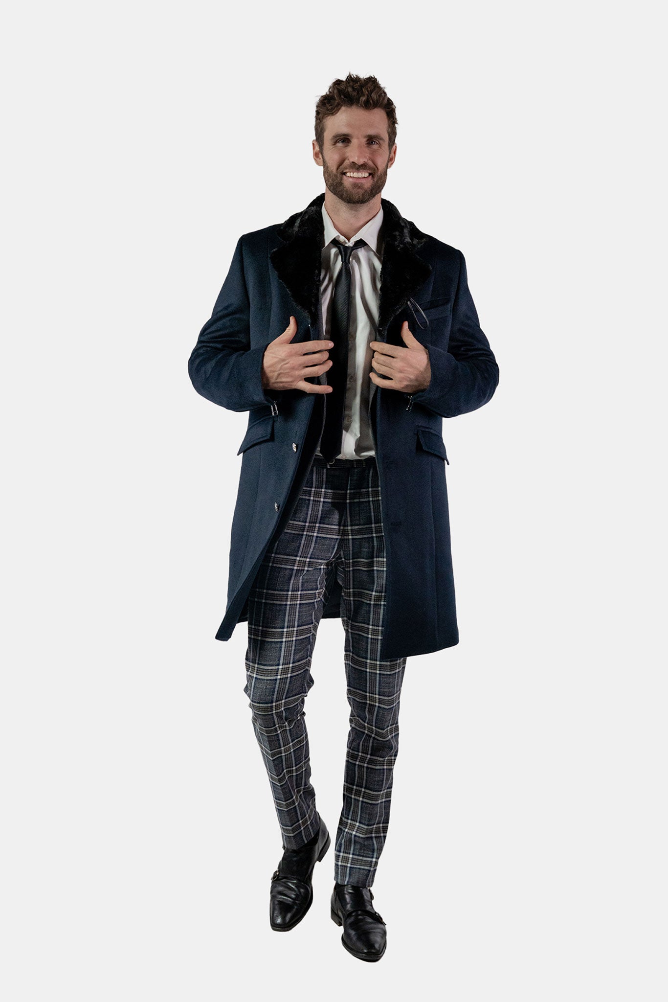 Unisex Topcoat - Navy