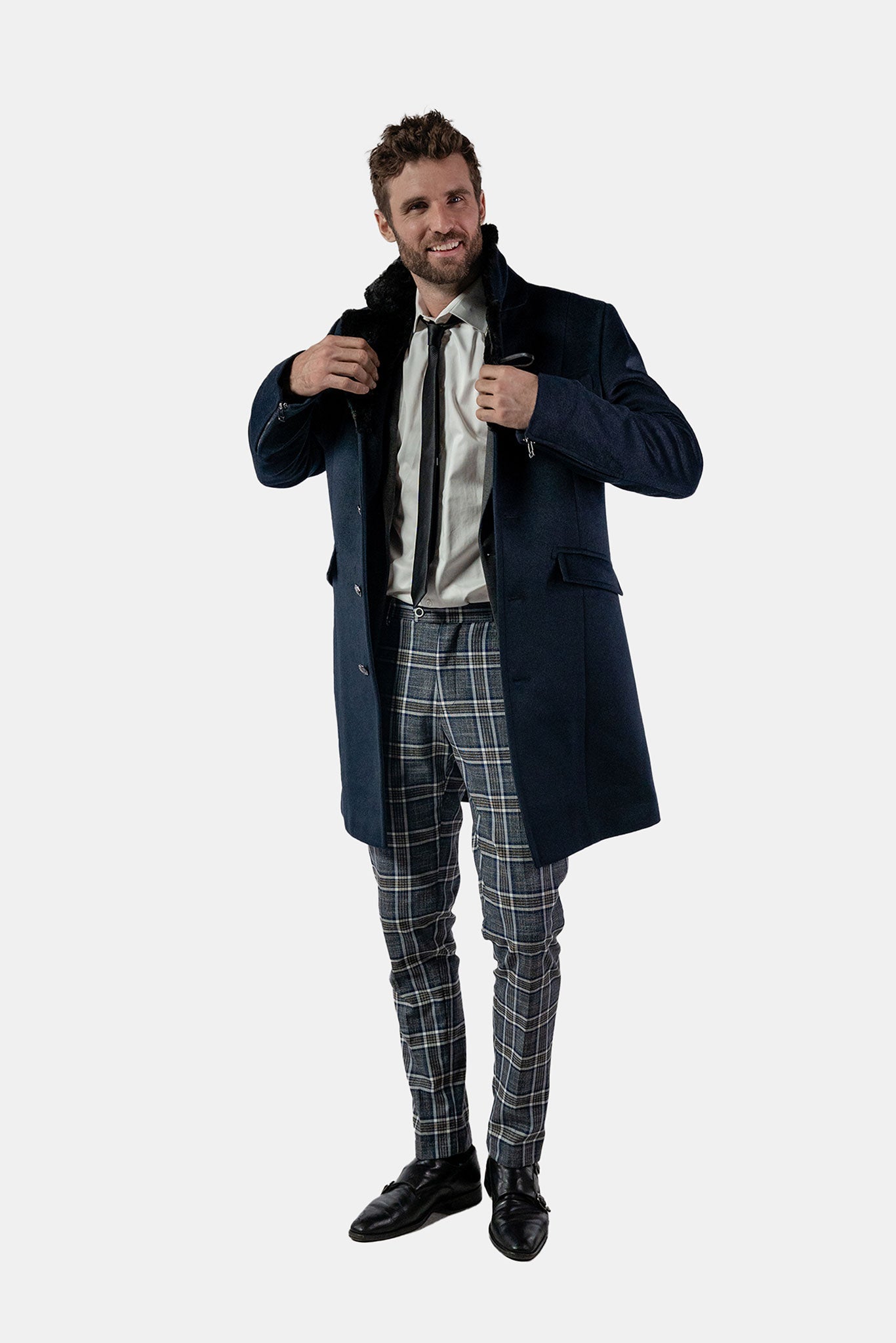 Unisex Topcoat - Navy