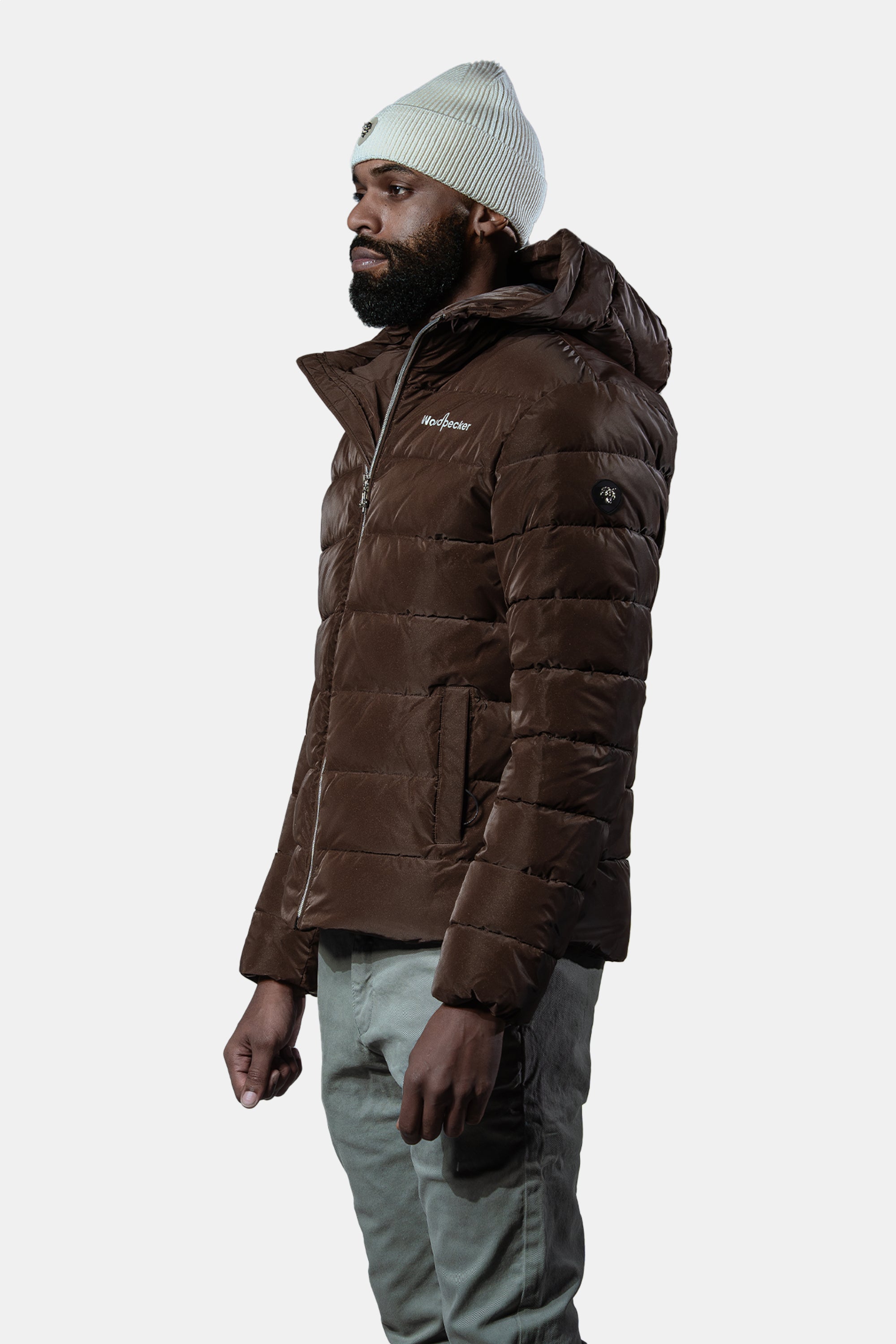 Men's Medium Weight Sparrow Coat - Mocha Diamond