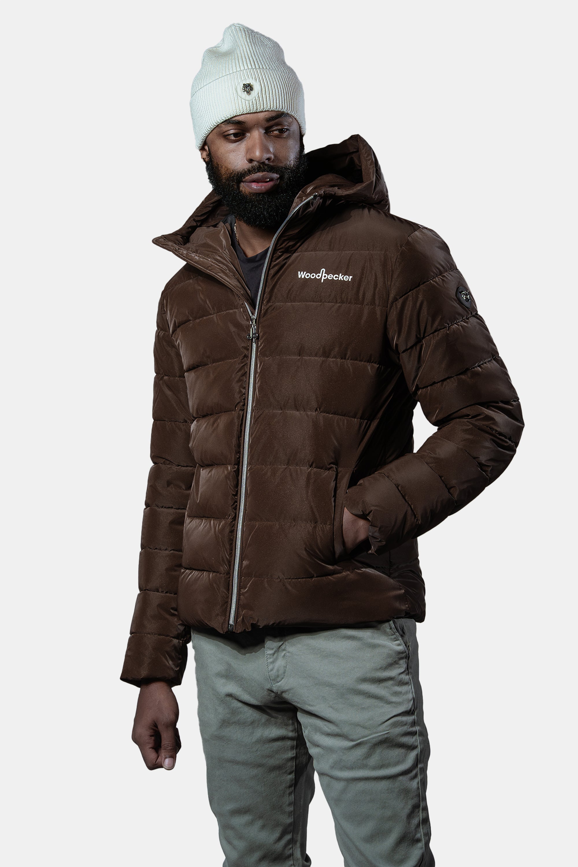 Men's Medium Weight Sparrow Coat - Mocha Diamond