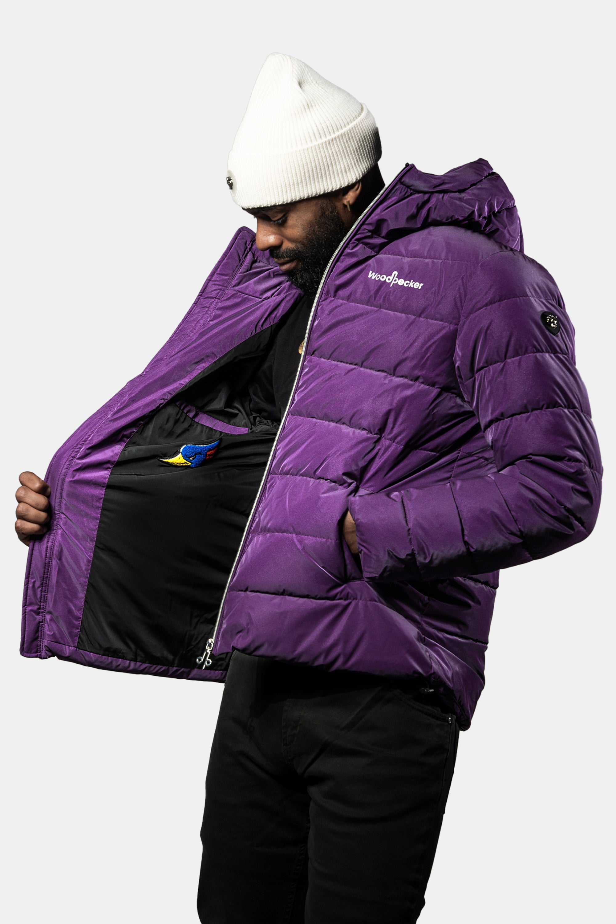 Men's Medium Weight Sparrow Coat - Purple Diamond