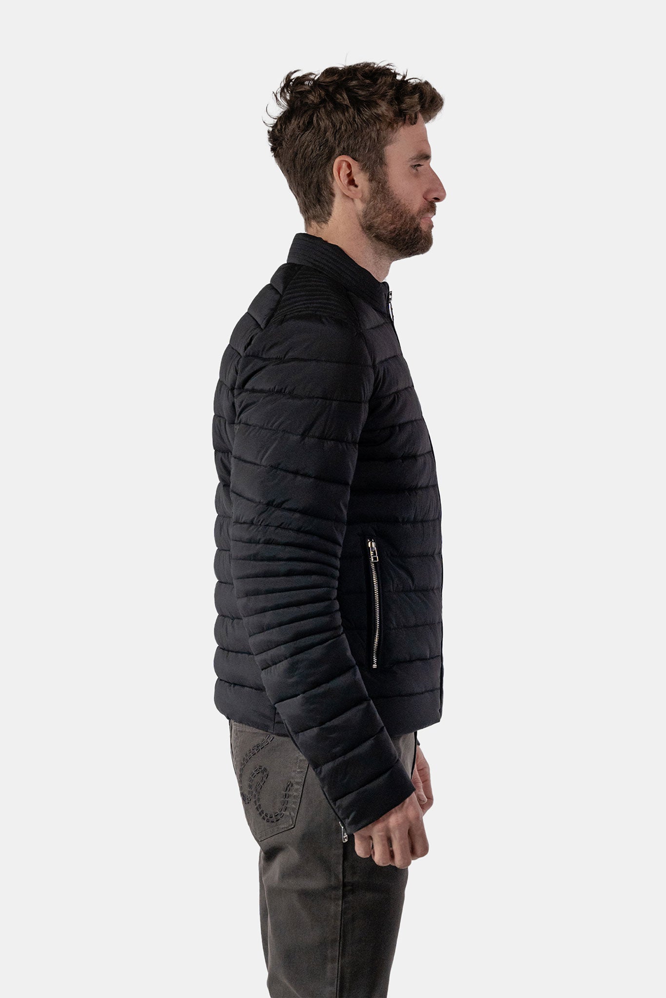 Men's Moto Jacket - Matte Black