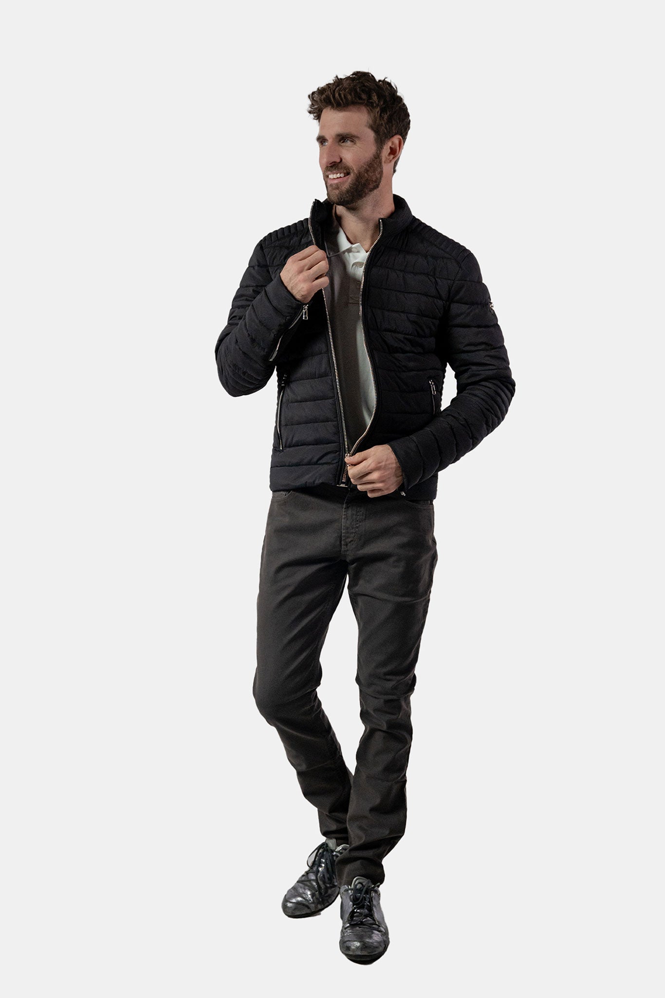 Men's Moto Jacket - Matte Black