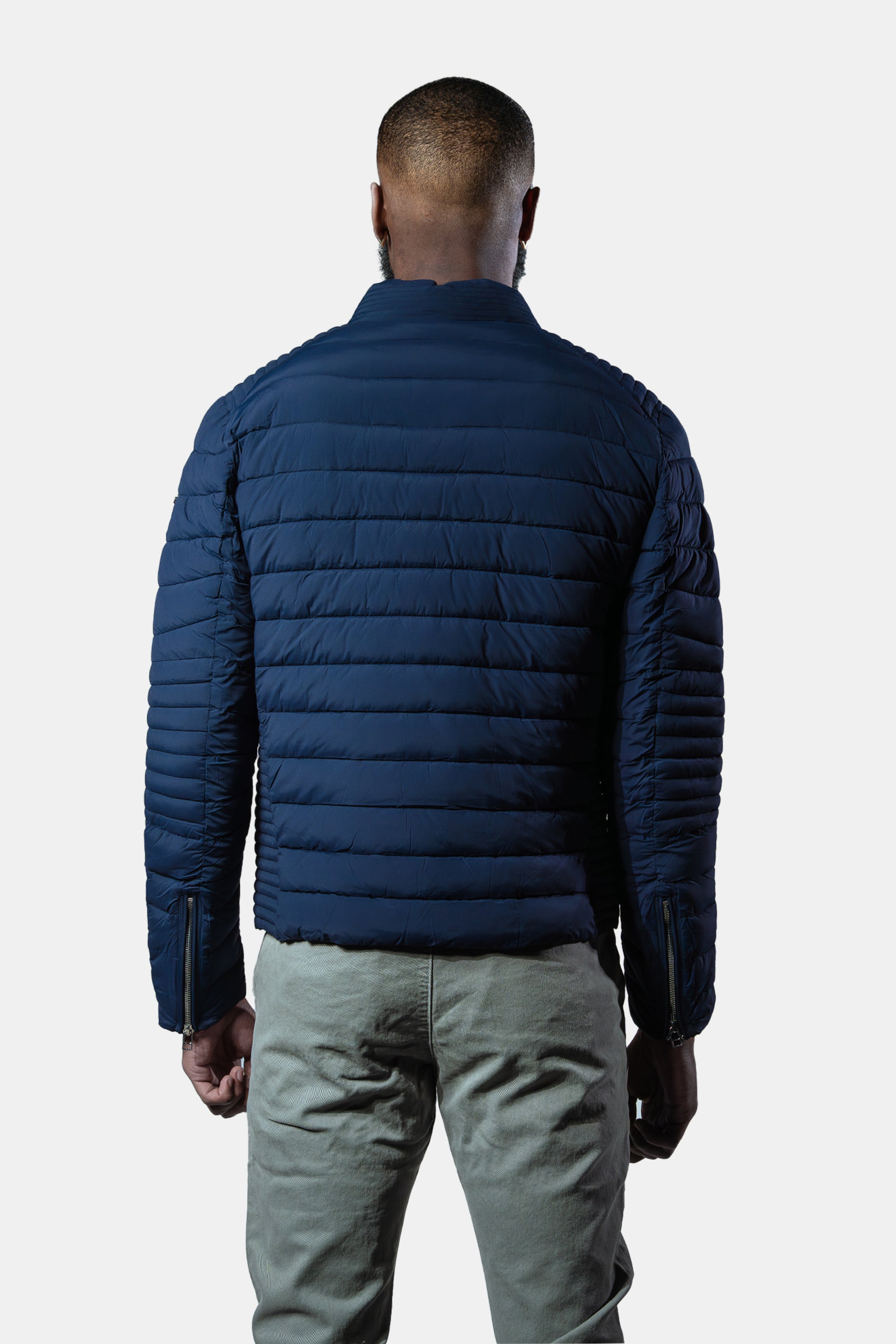 Men's Moto Jacket - Matte Navy
