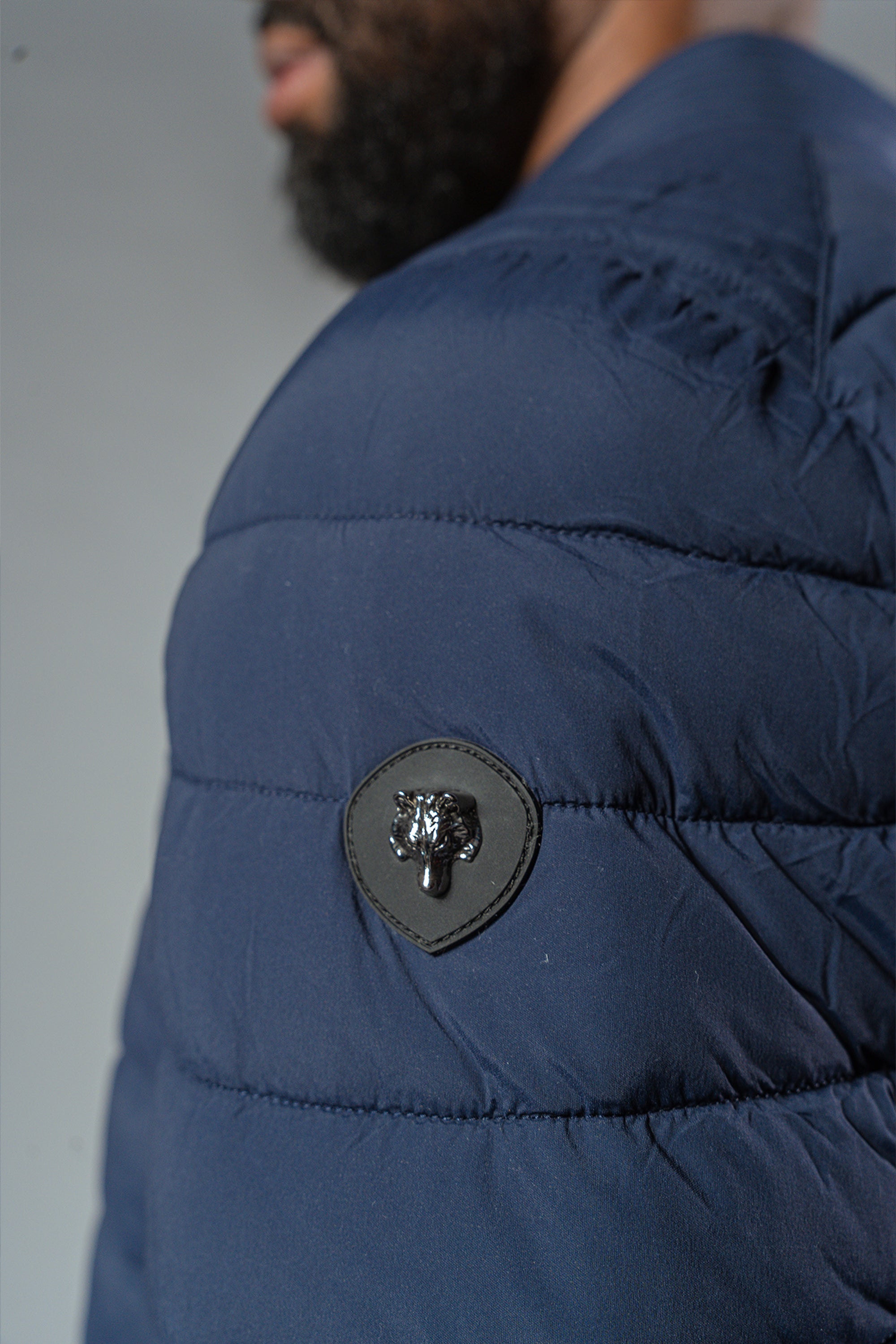 Men's Moto Jacket - Matte Navy