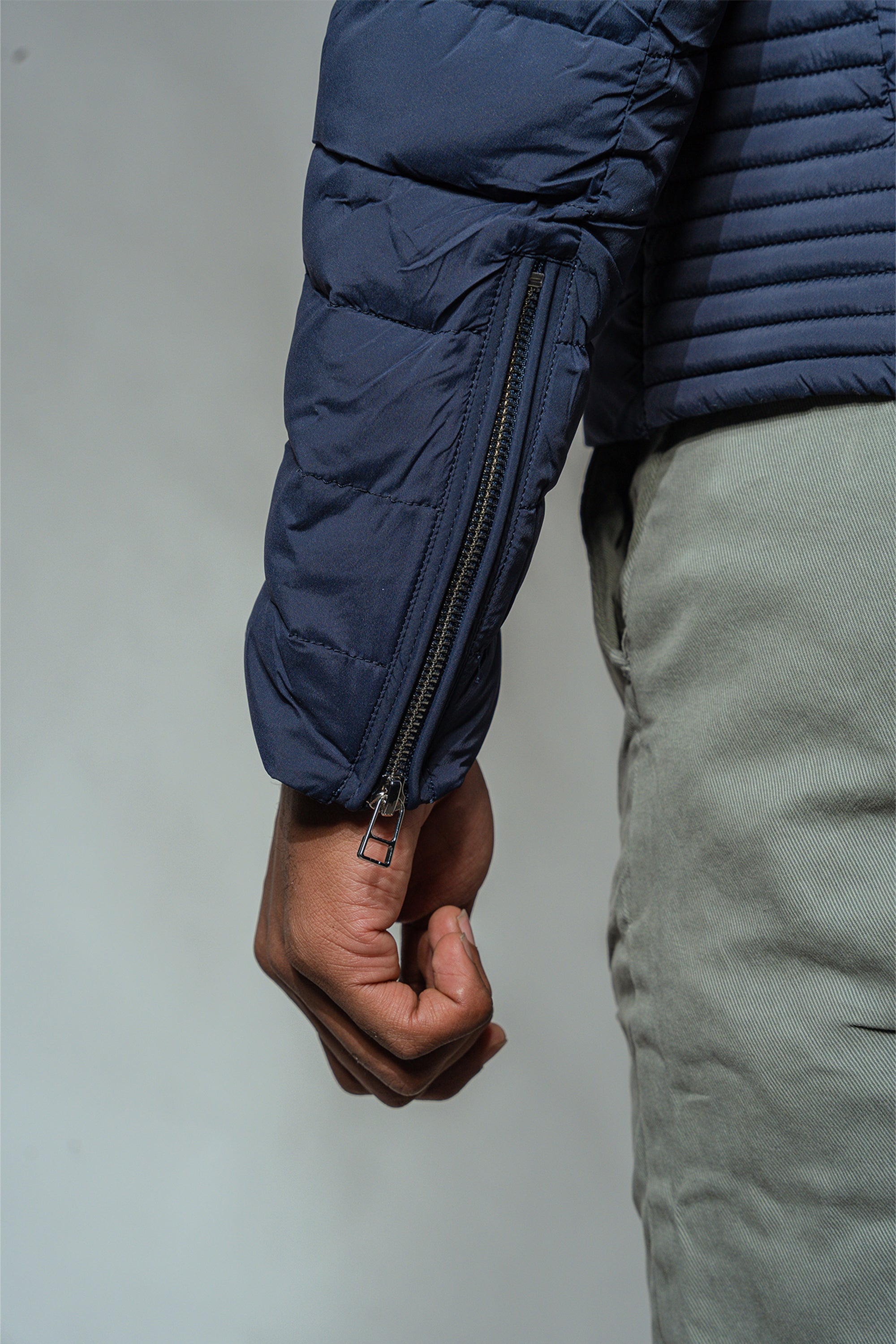 Men's Moto Jacket - Matte Navy