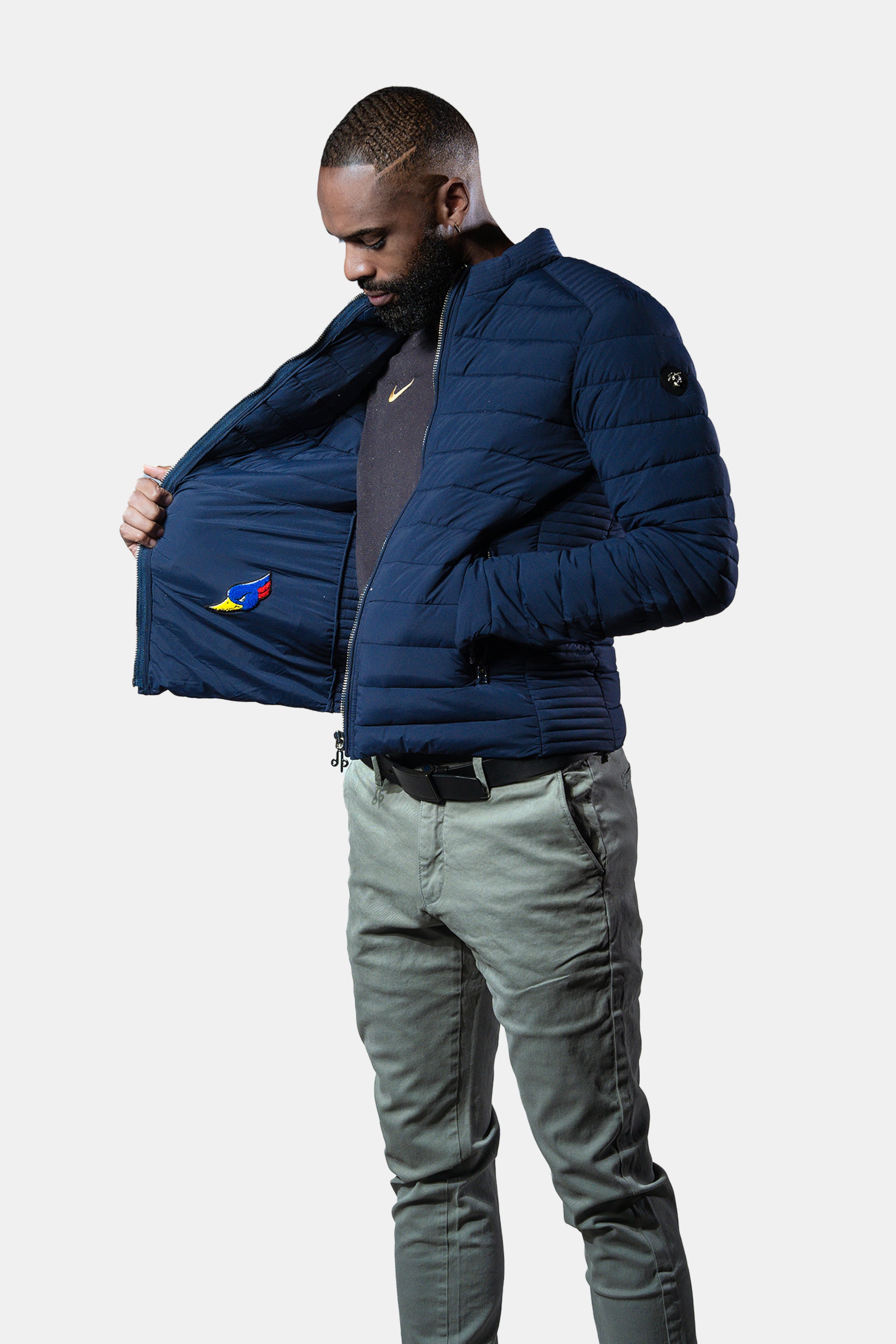 Men's Moto Jacket - Matte Navy