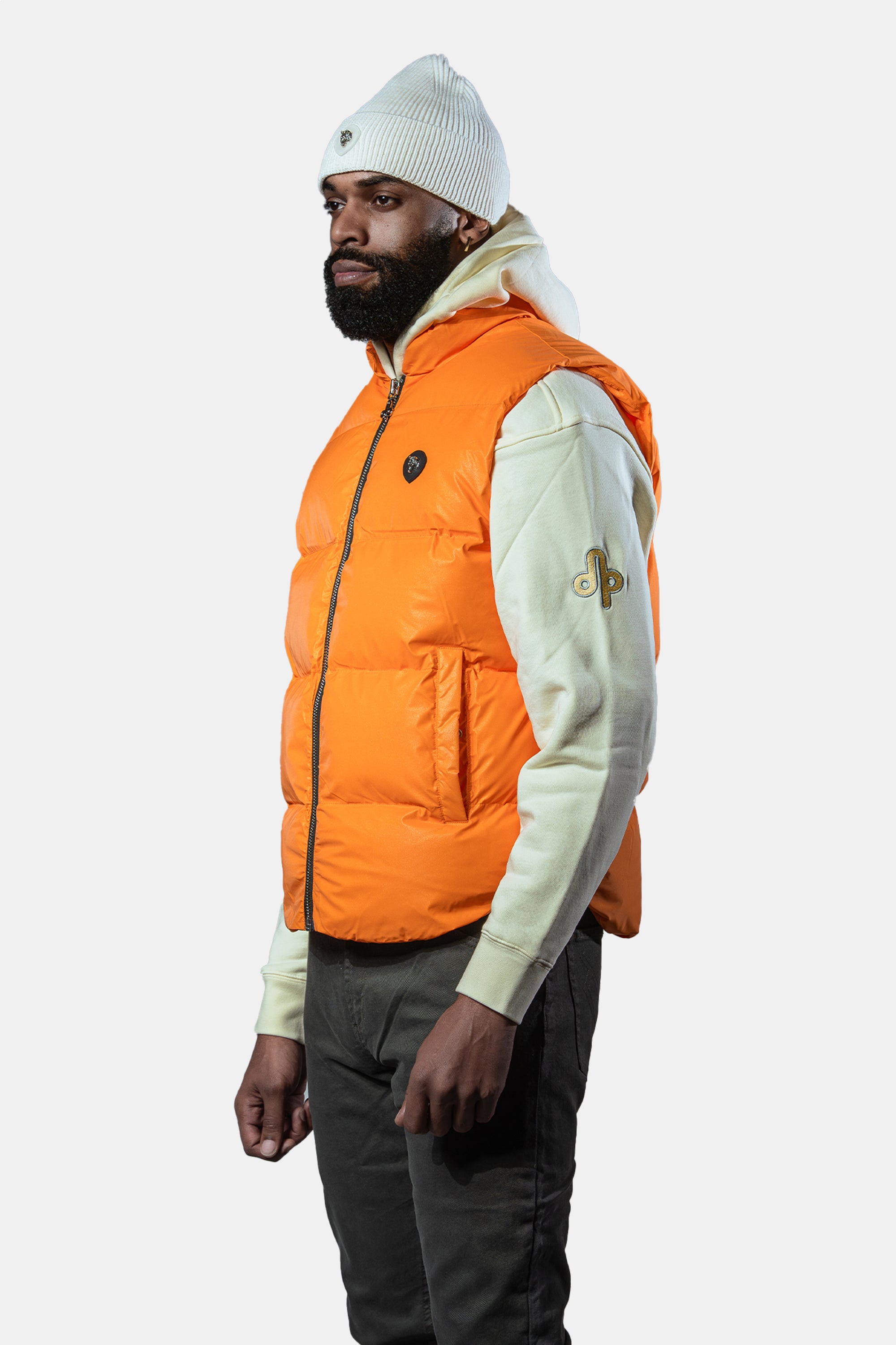 Unisex Vest - Orange Diamond