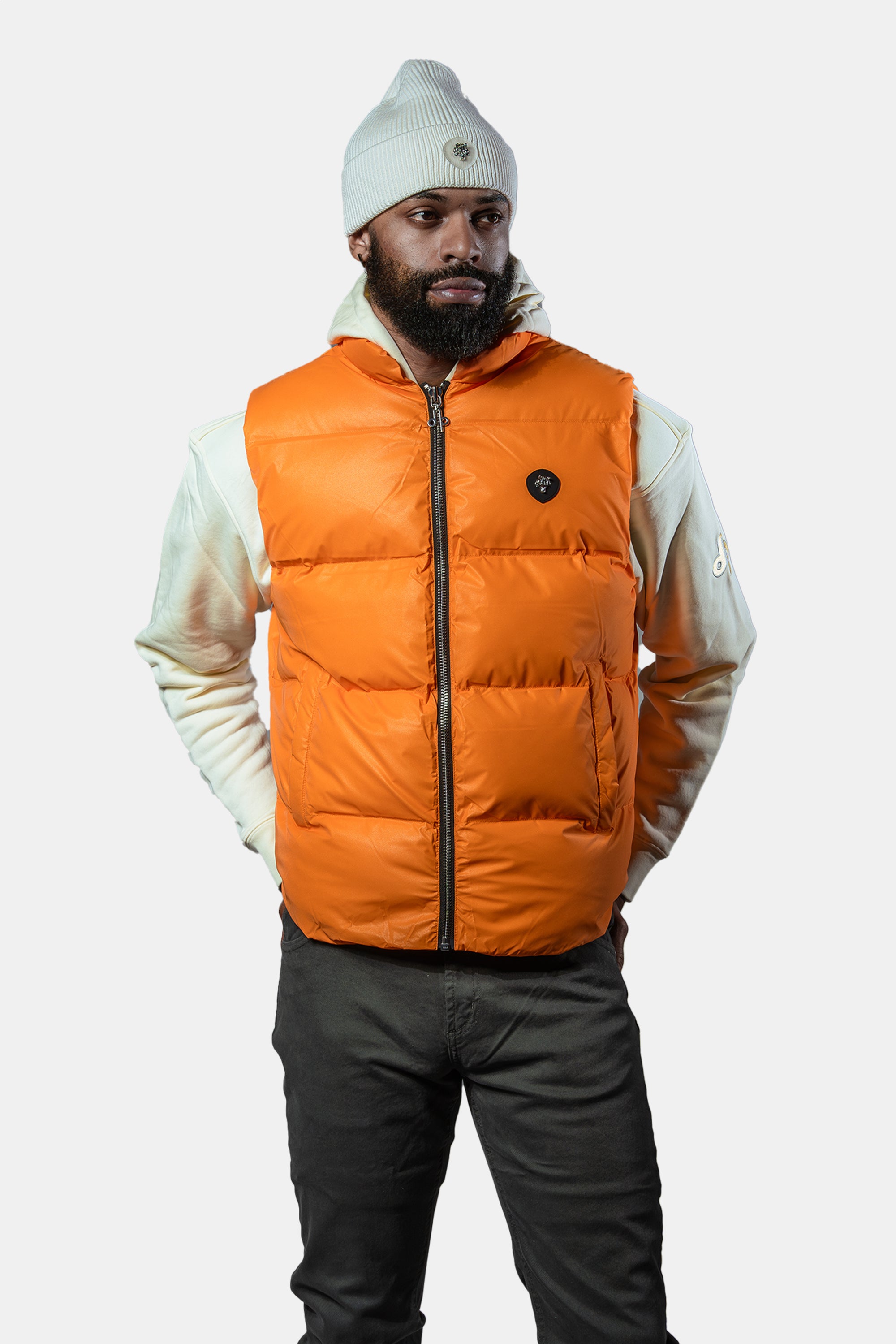 Unisex Vest - Orange Diamond