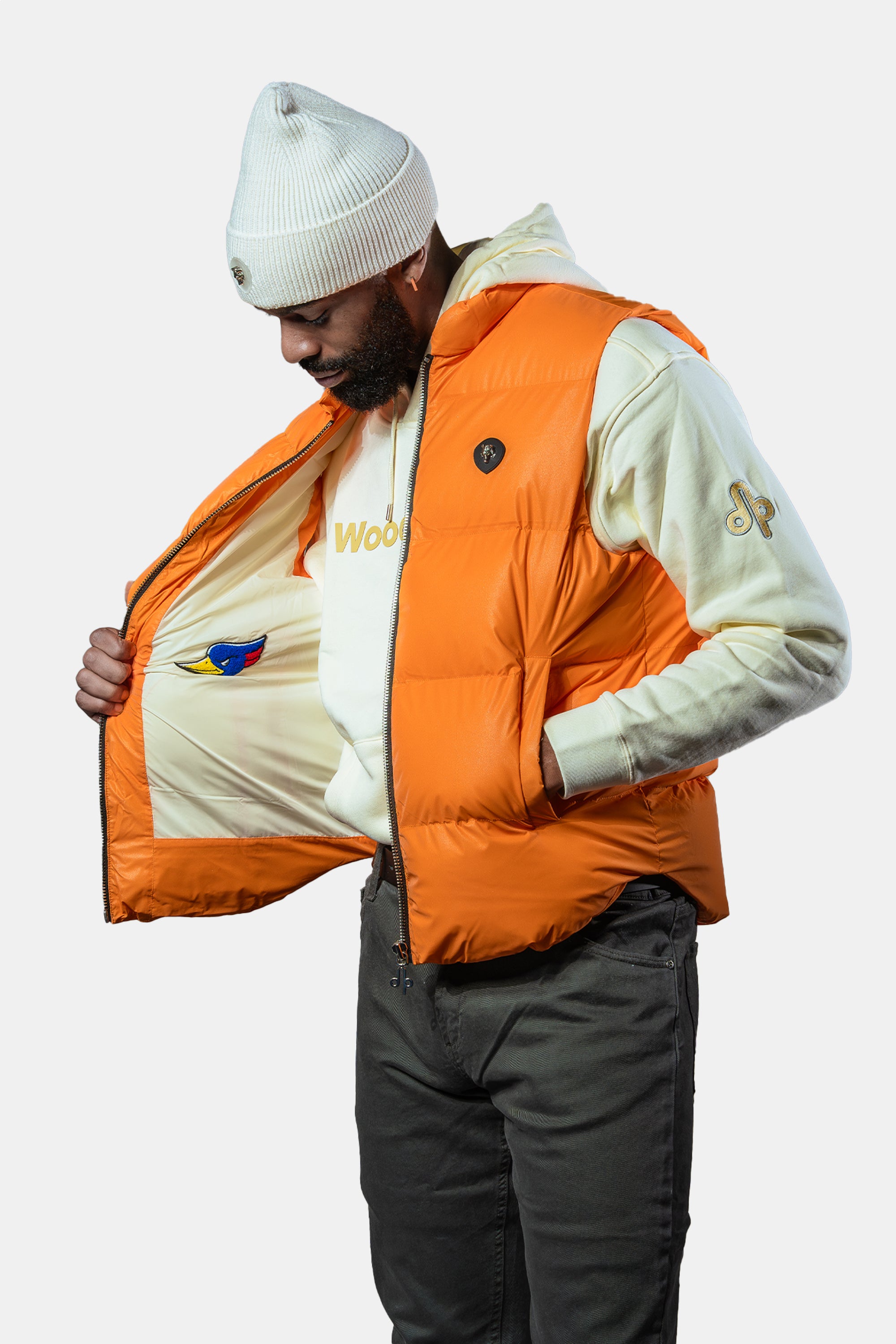 Unisex Vest - Orange Diamond