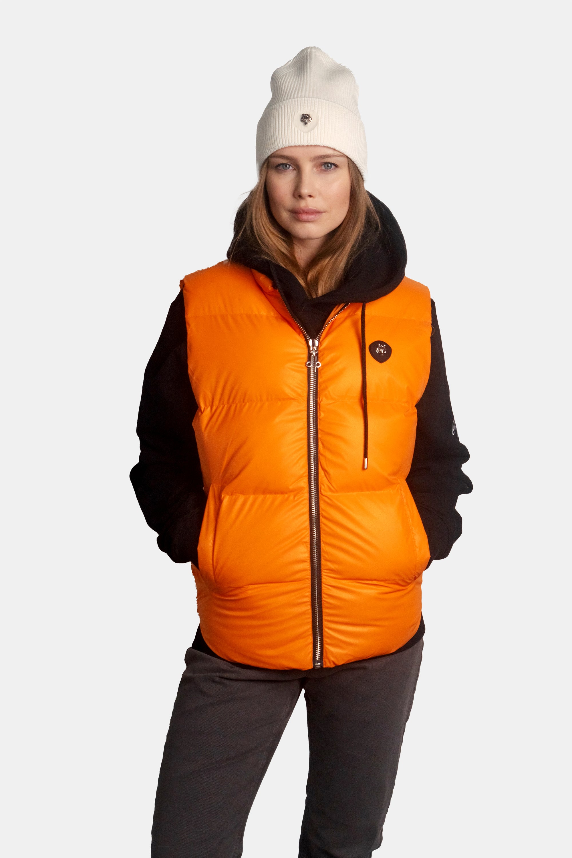 Unisex Vest - Orange Diamond