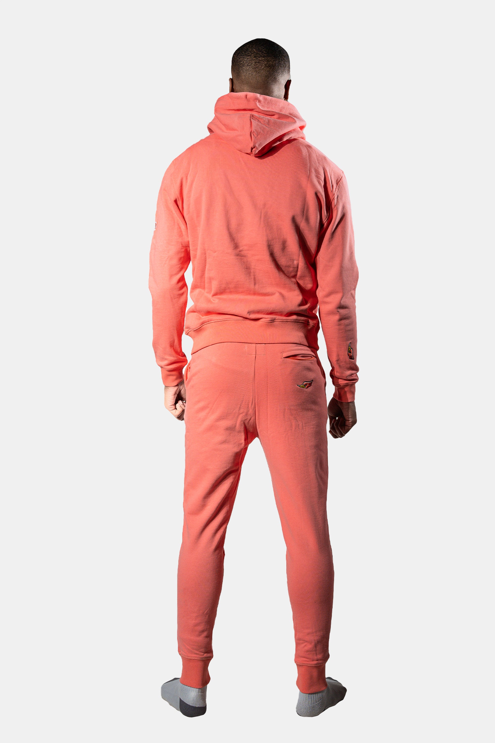 Unisex Cotton Sweatsuit - Coral