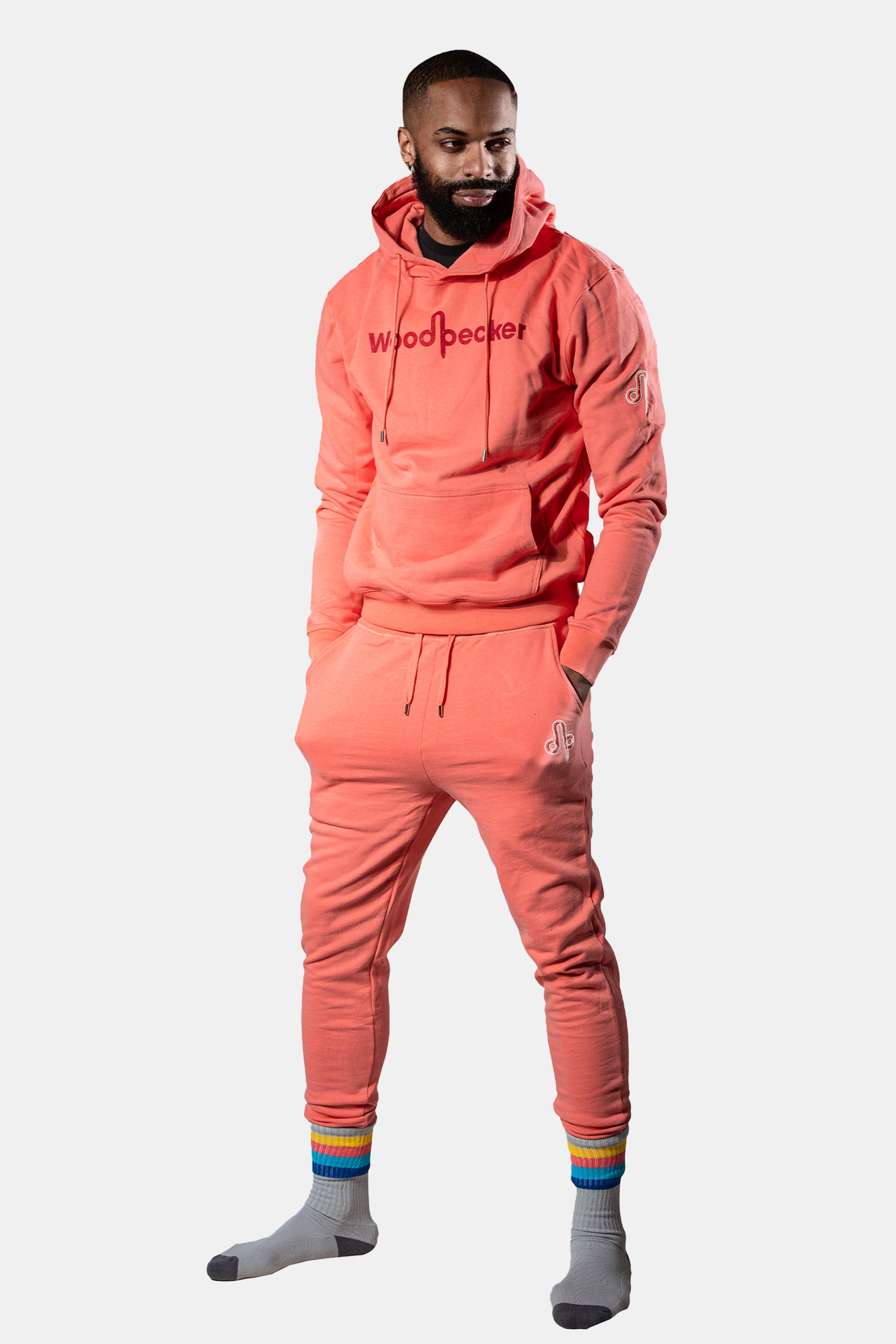 Unisex Cotton Sweatsuit - Coral