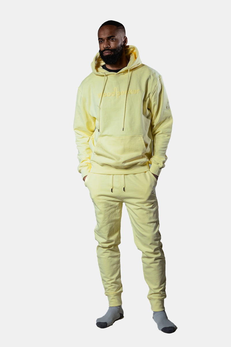 Unisex Cotton Sweatsuit - Yellow – Woodpecker Int.