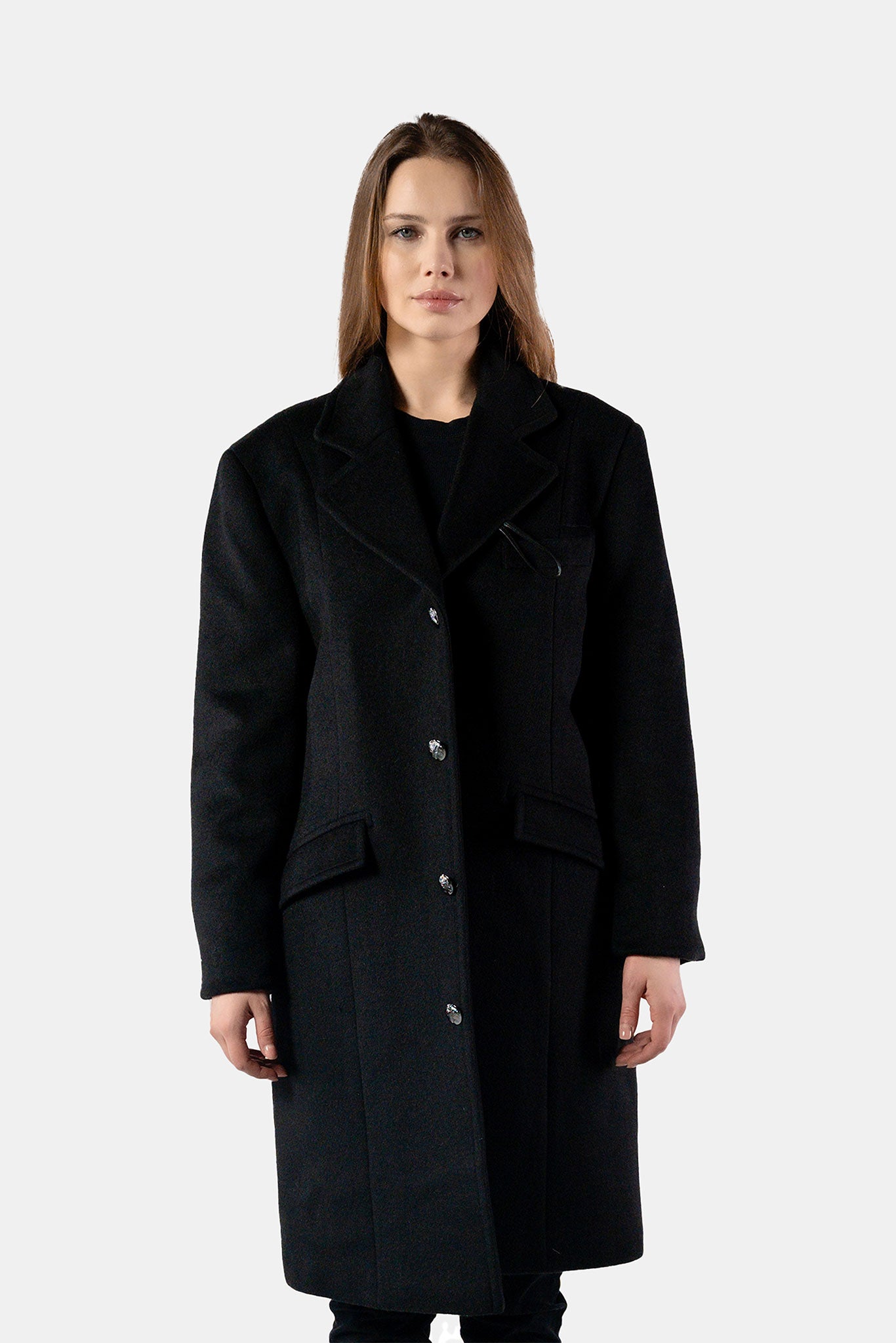 Unisex Topcoat - Black