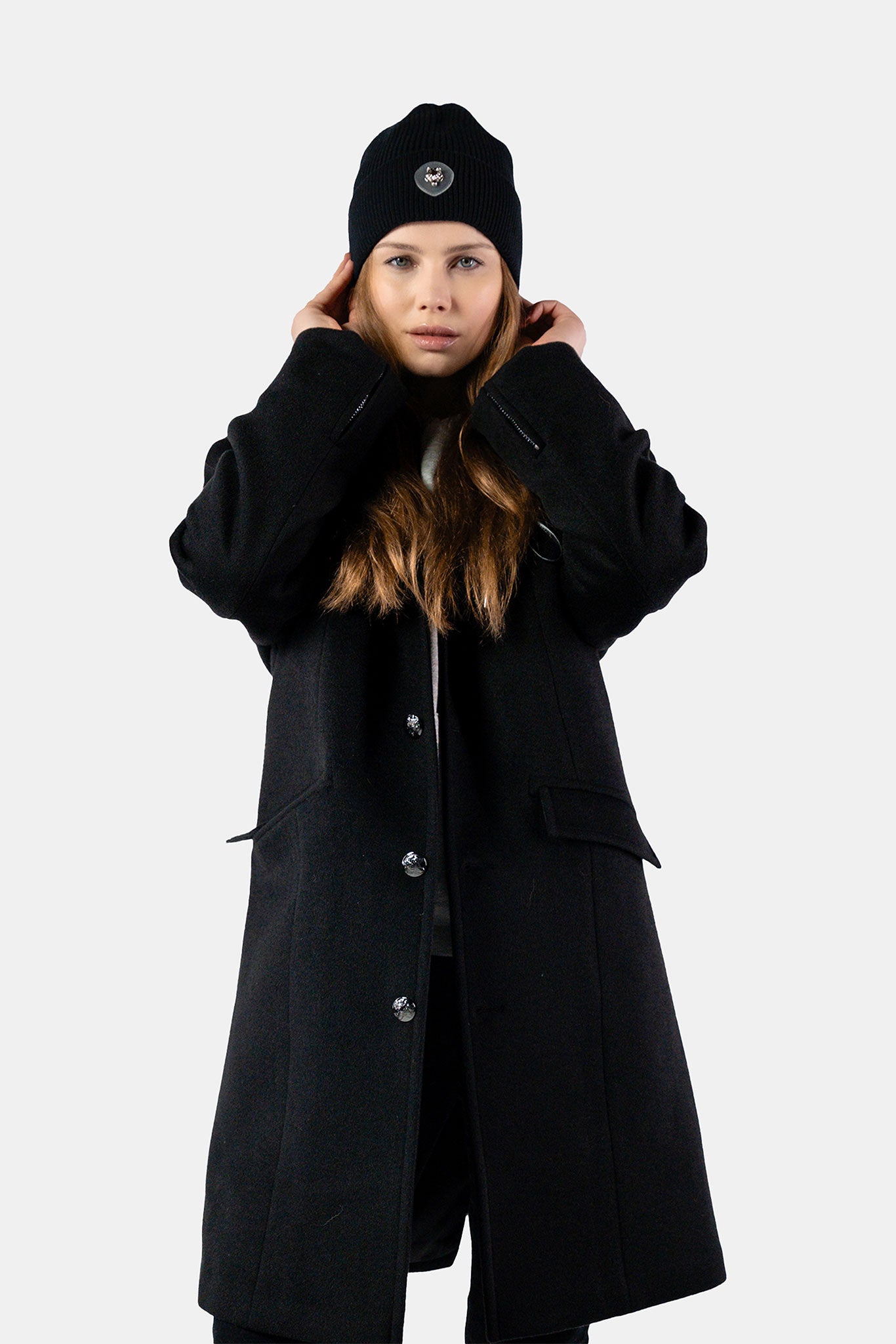 Unisex Topcoat - Black