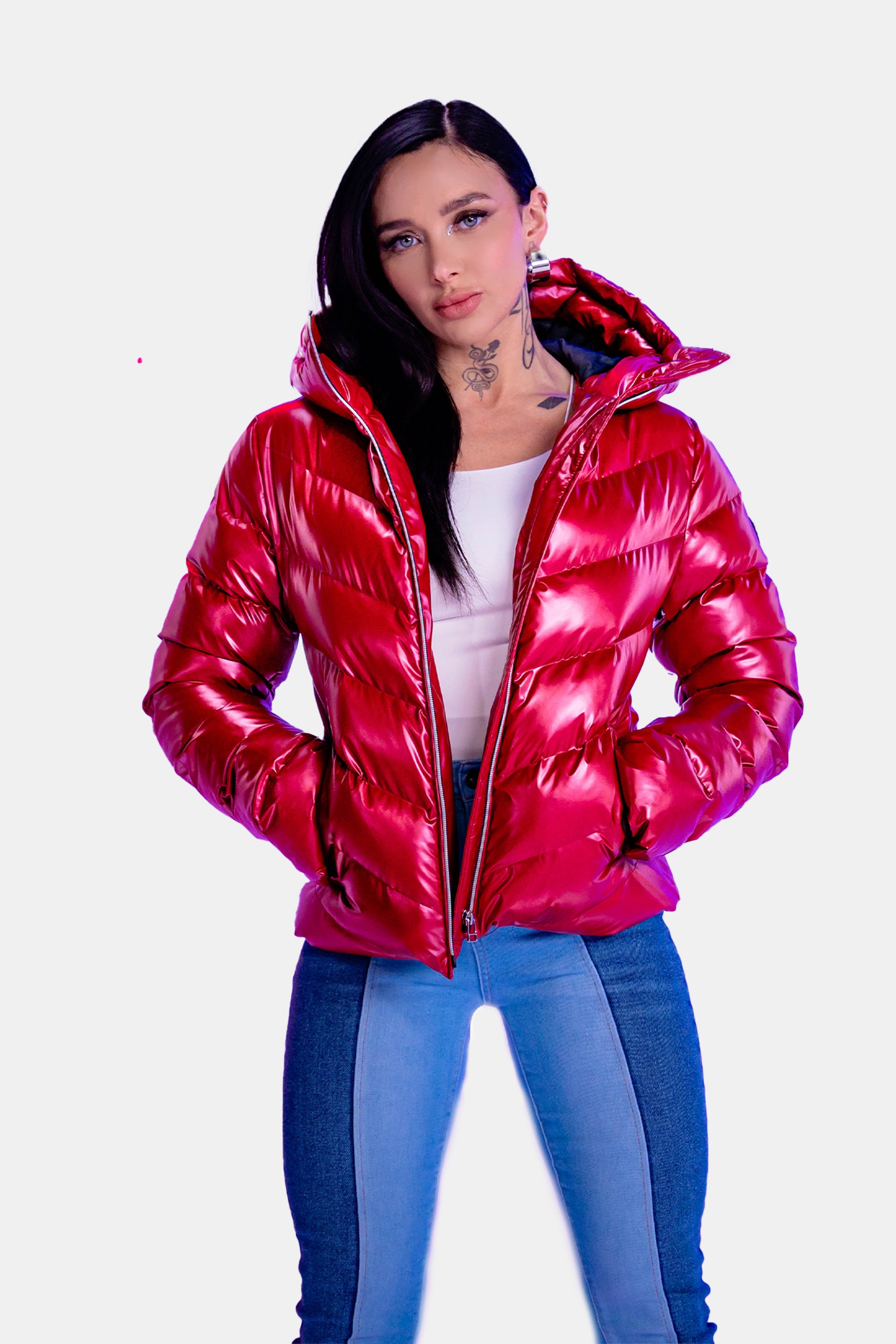 Women's Medium Weight Robin Coat - Raspberry