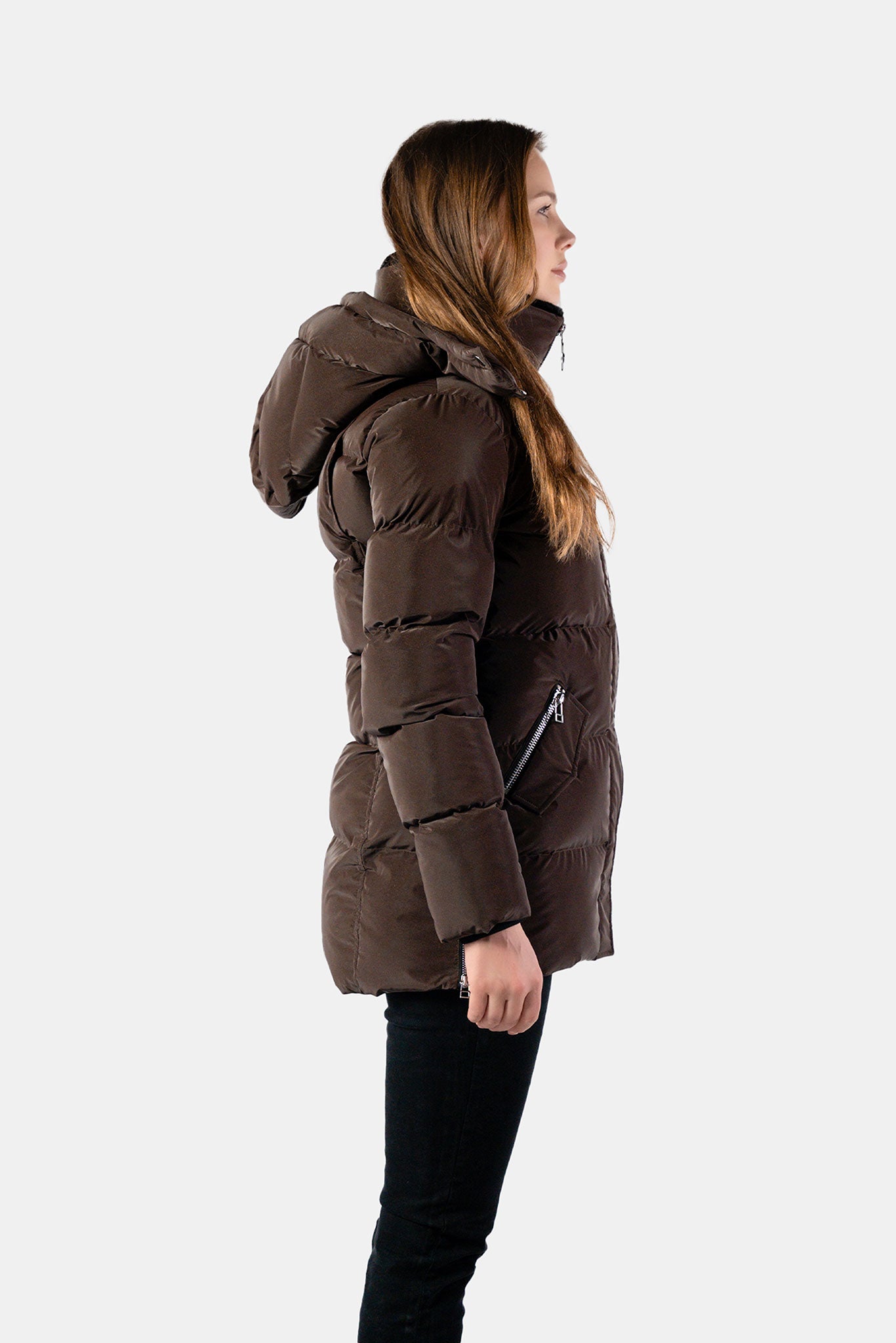 Women's Bumnester 3/4 Coat - Mocha Diamond