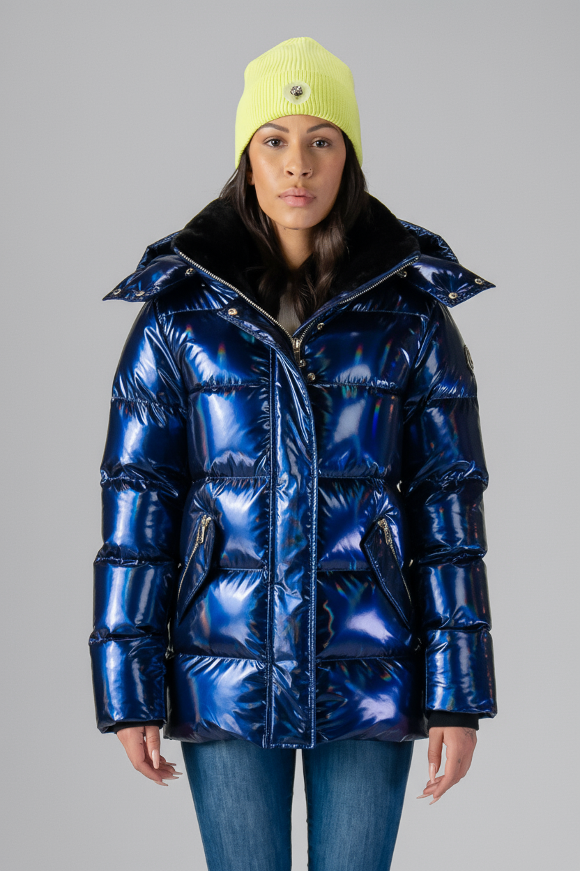 Women's Bumnester 3/4 Coat - Oily Blue