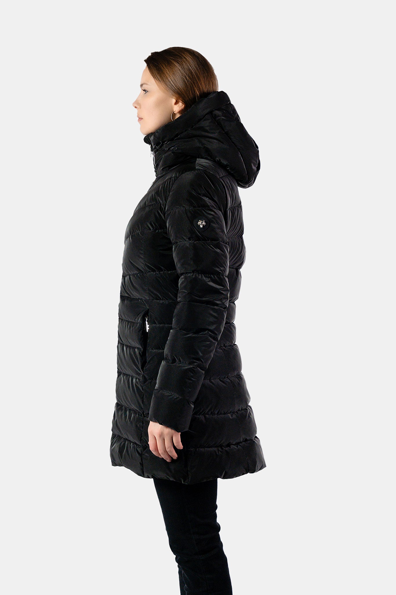 Women's Medium Weight Long Robin Coat - Black Diamond