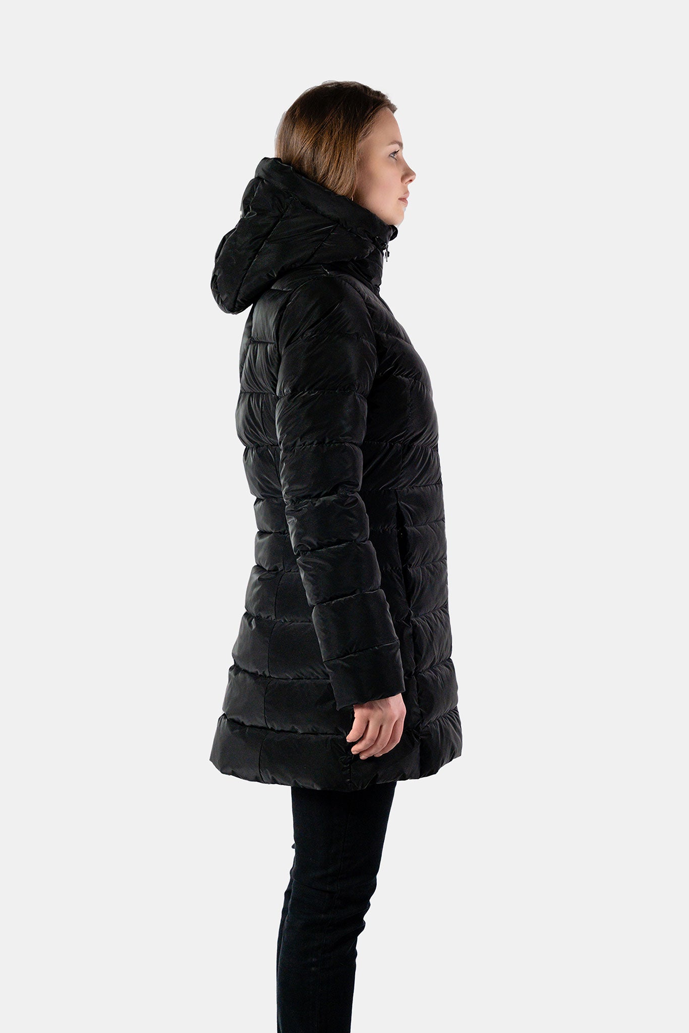 Women's Medium Weight Long Robin Coat - Black Diamond
