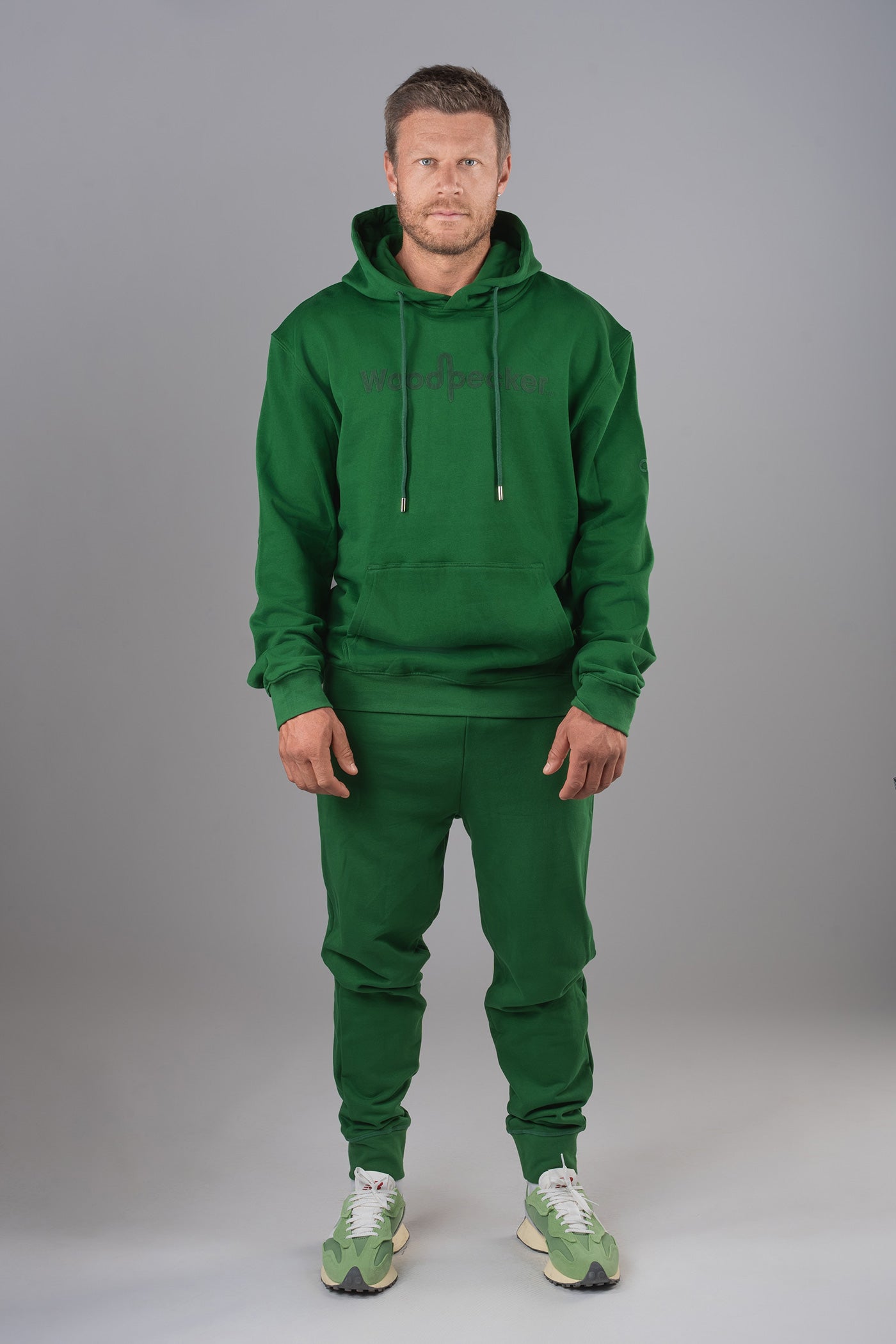 Unisex Cotton Sweatsuit - Electric Green – Woodpecker Int.