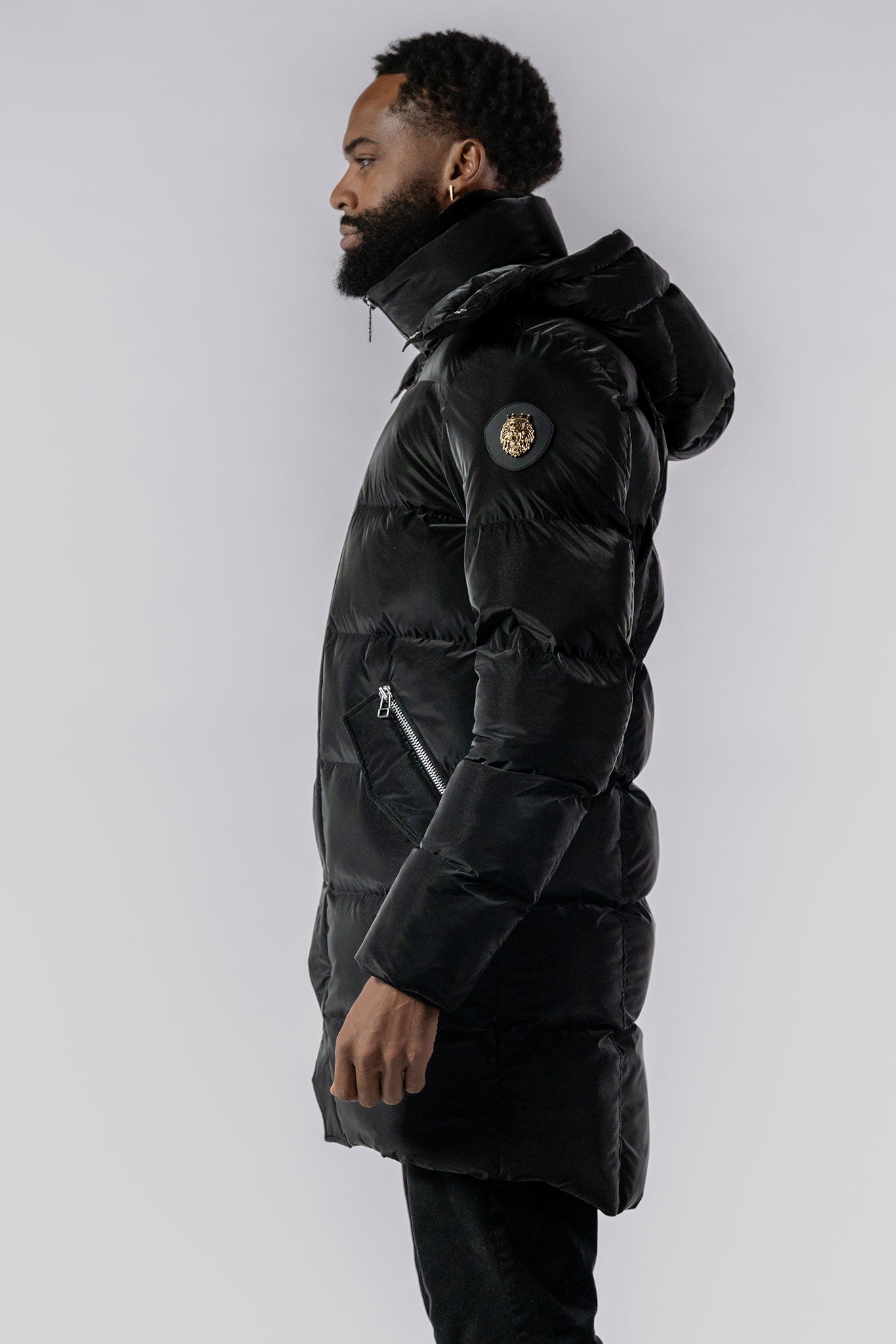 Men's Penguin Long Coat - Jamaica Special Edition - Black Diamond