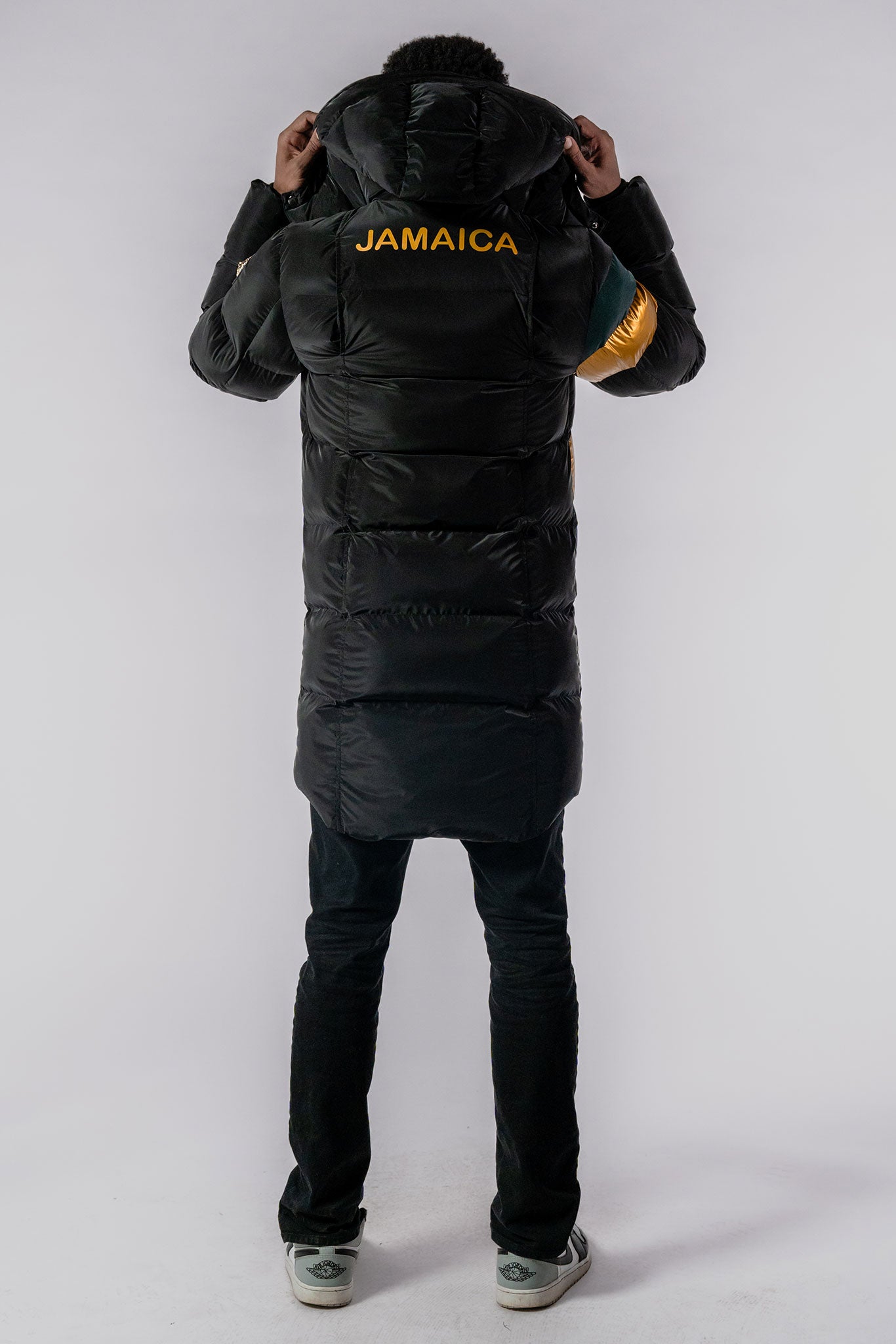 Men's Penguin Long Coat - Jamaica Special Edition - Black Diamond