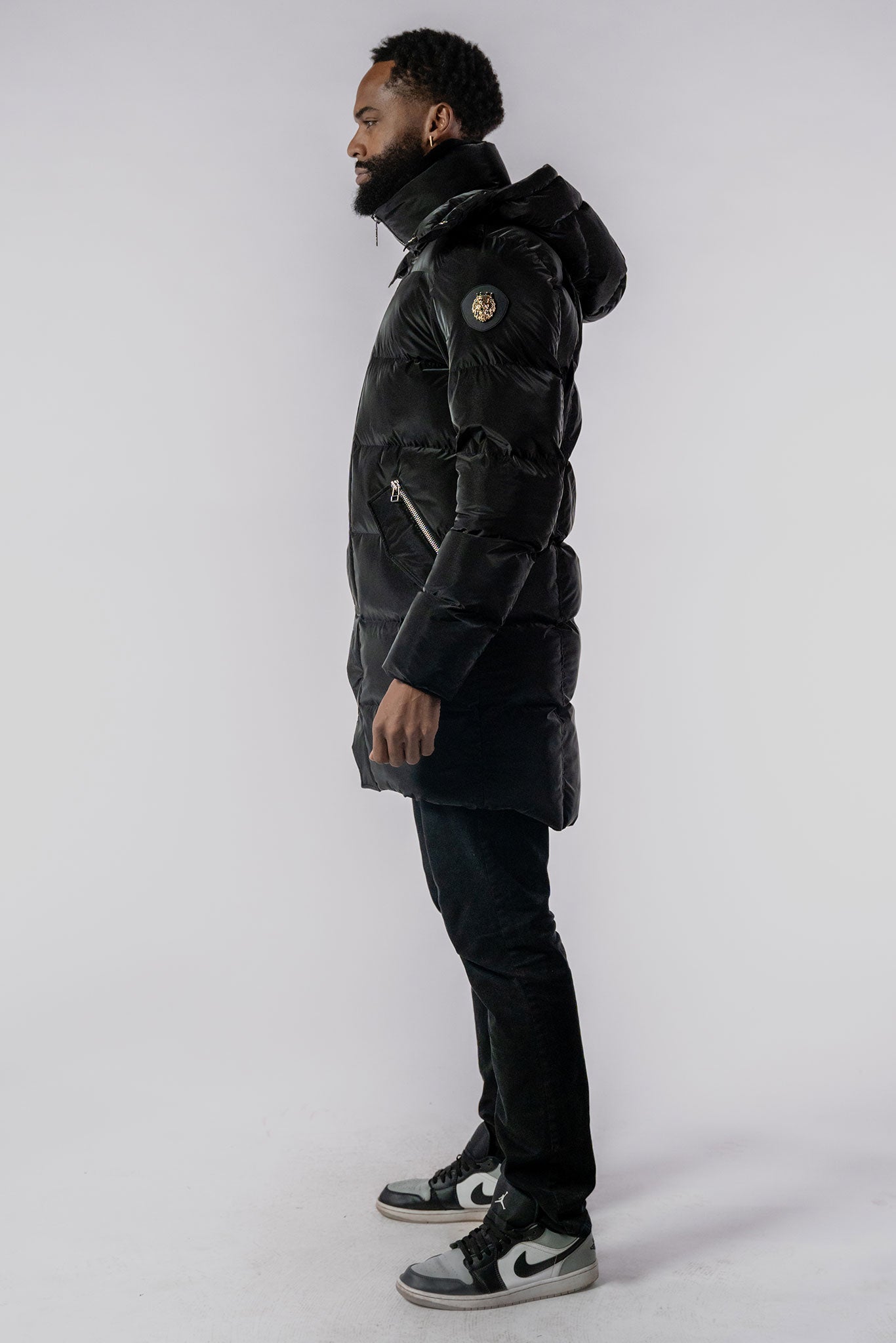 Men's Penguin Long Coat - Jamaica Special Edition - Black Diamond