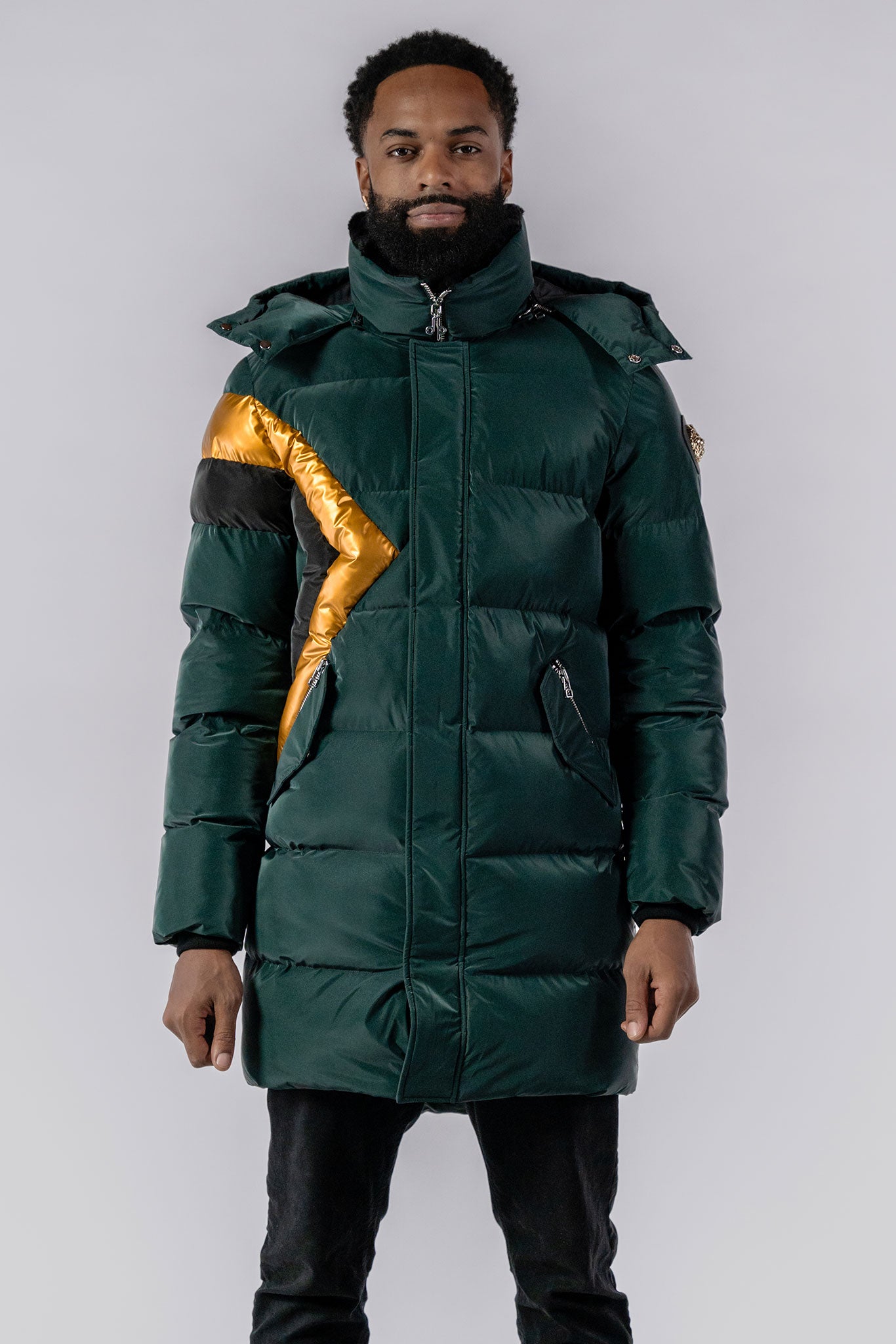Men's Penguin Long Coat - Jamaica Special Edition - Green Diamond