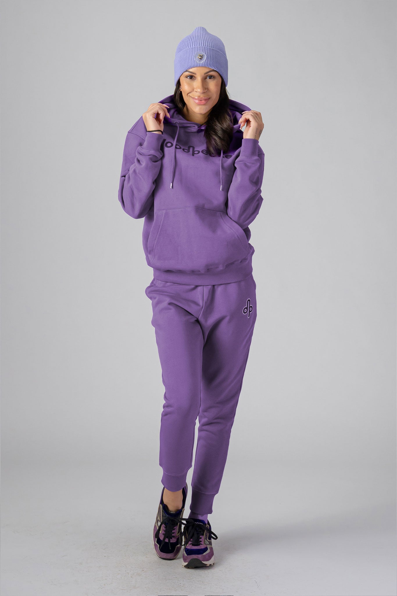 Purple womens sweatsuit sale