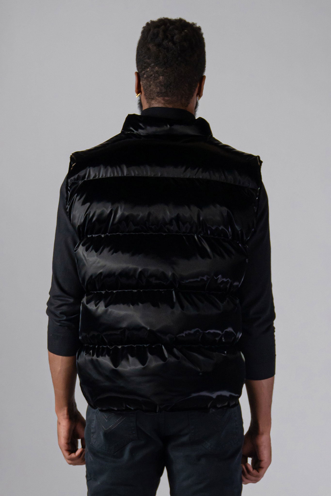 Black winter vest online