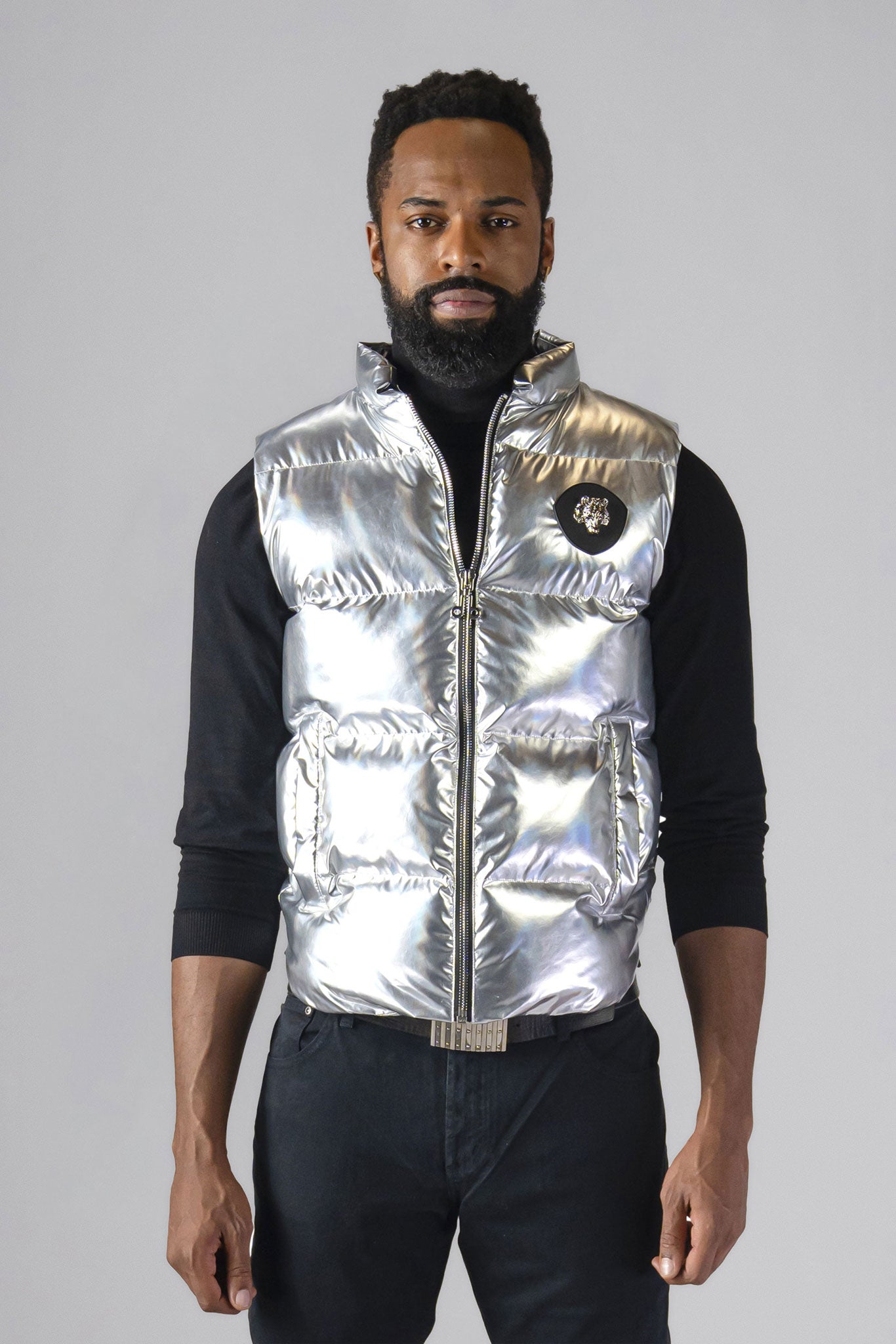 Unisex Vest Silver – Woodpecker - Main Image