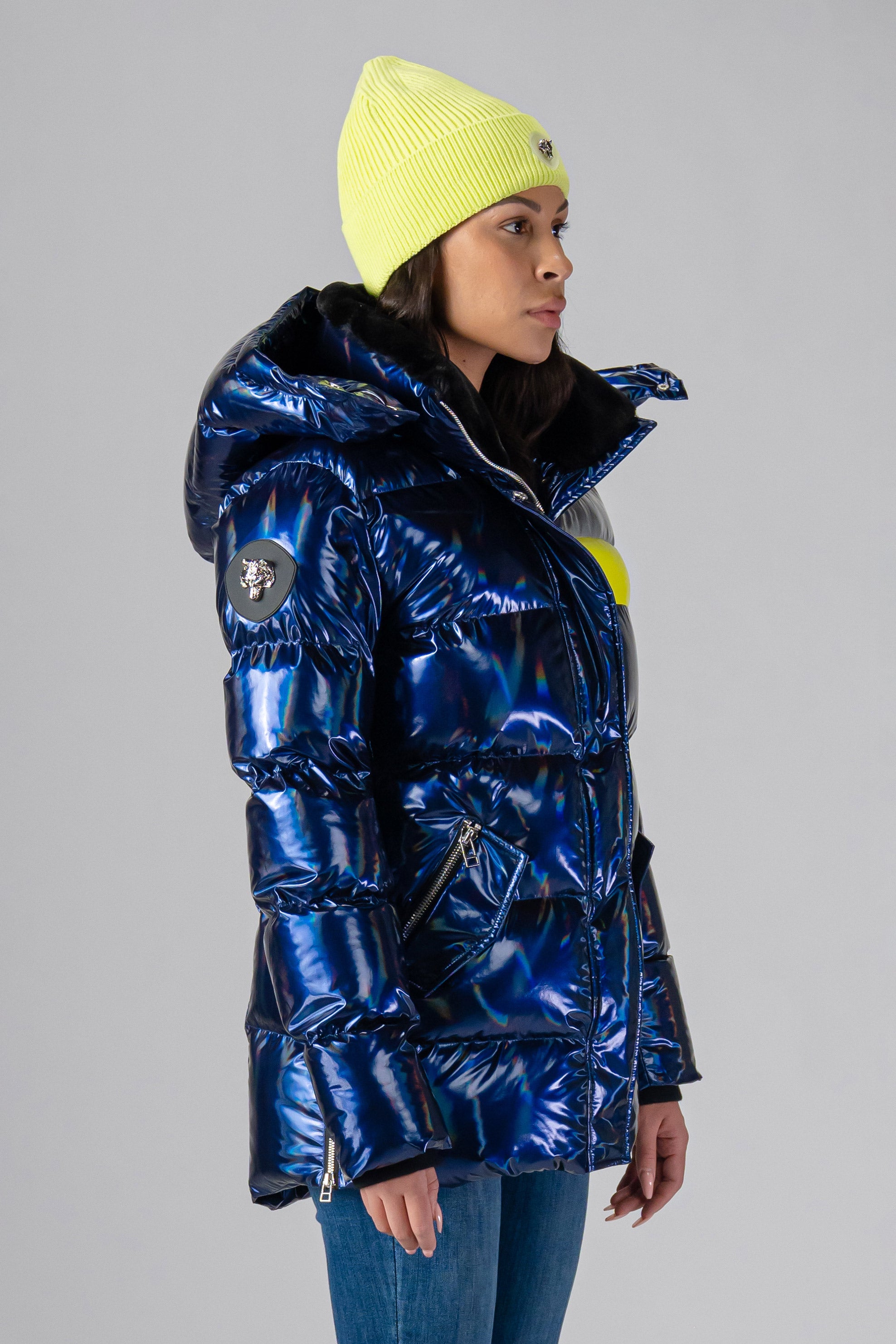 Women's Bumnester 3/4 Coat - Oily Blue