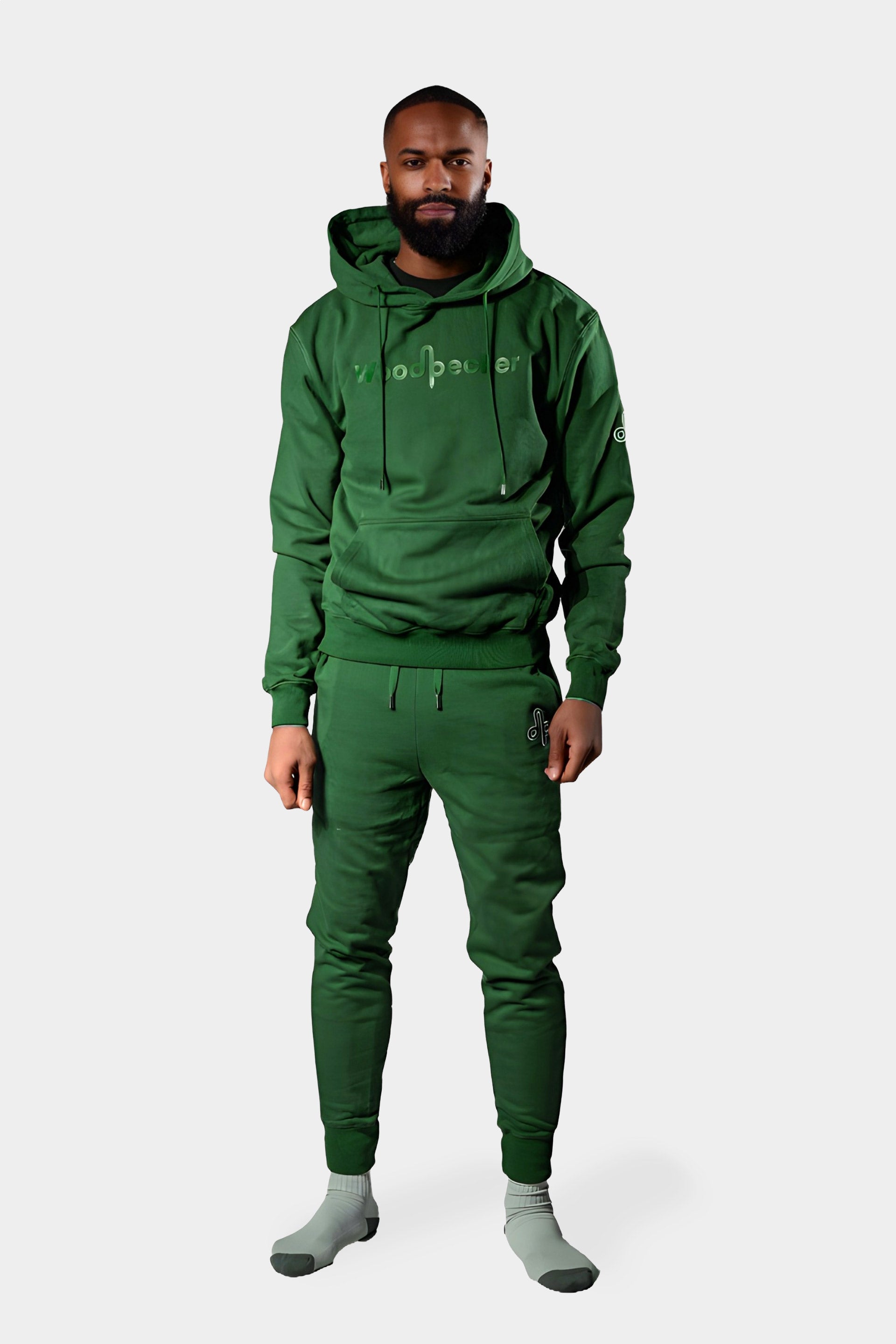 Unisex Cotton Sweatsuit - Electric Green – Woodpecker Int.