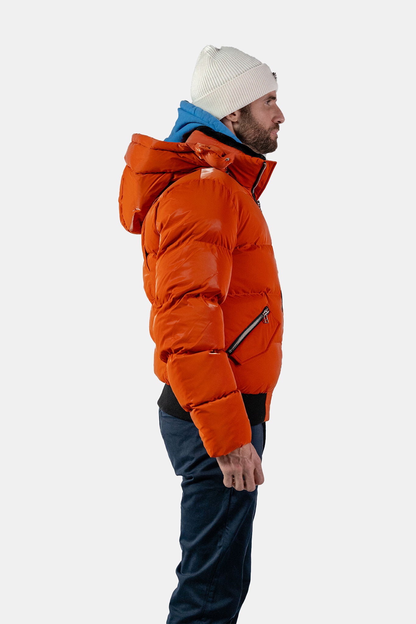 Men s Woody Bomber Jacket All Wet Orange