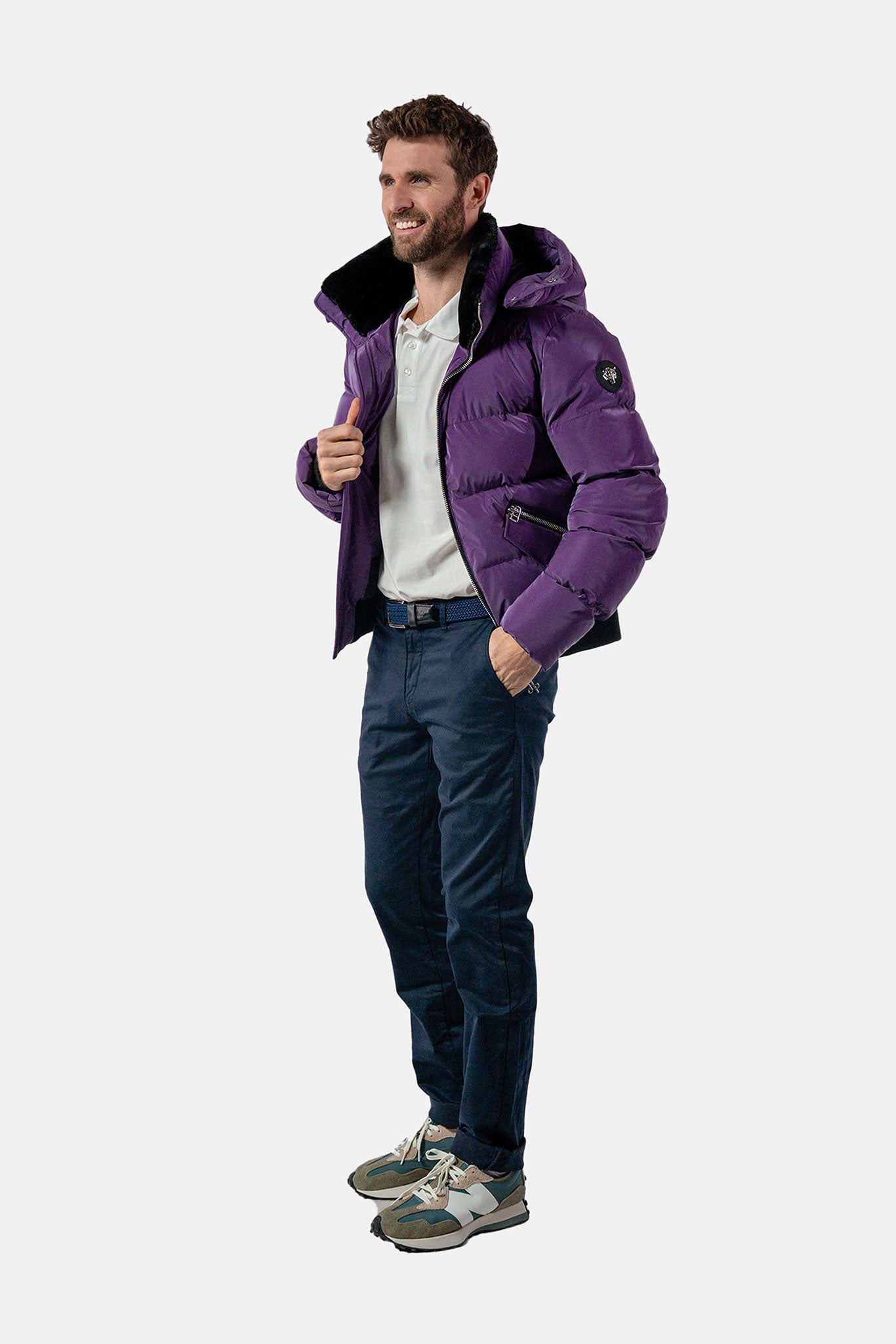 Mens purple winter coat online