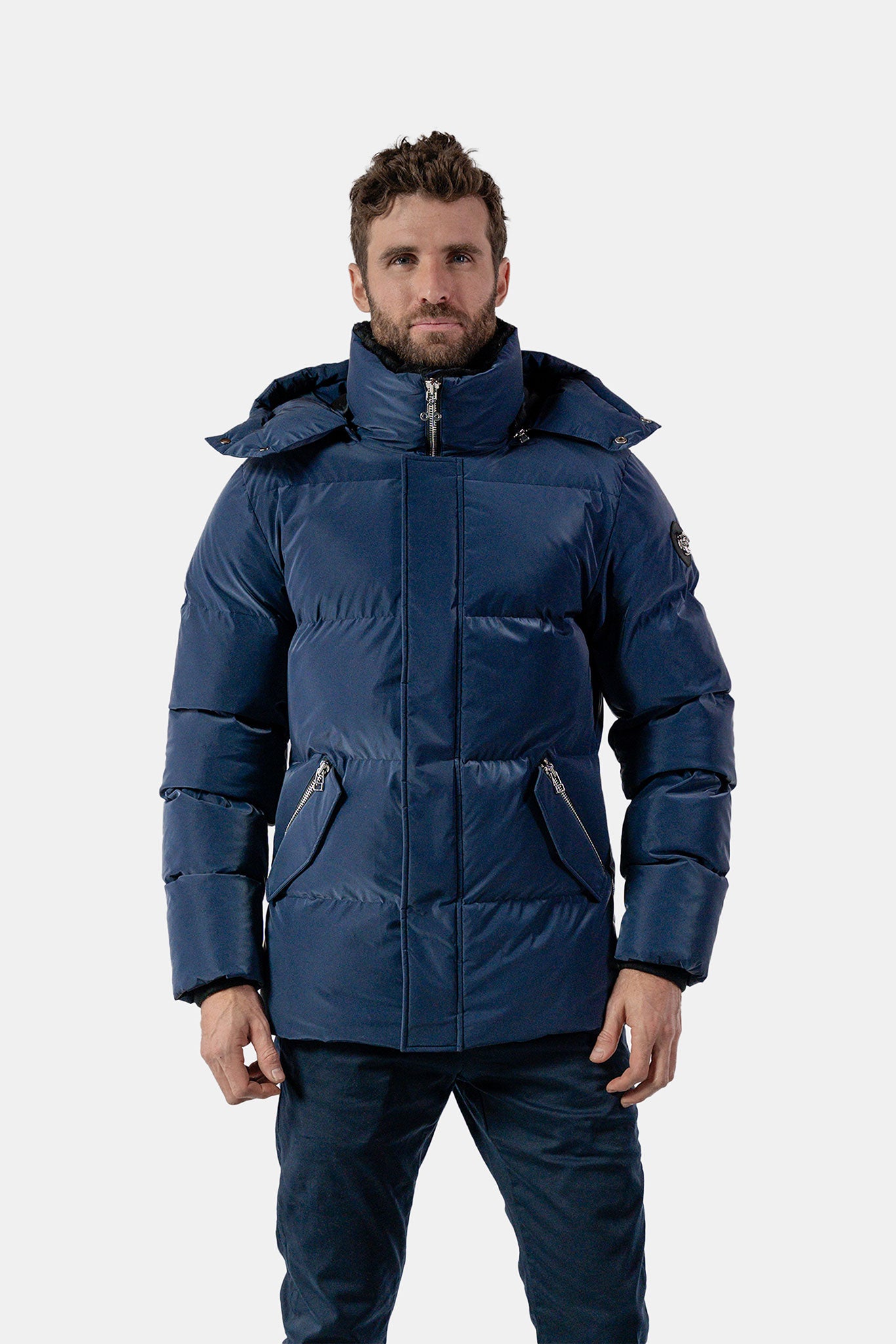 Blue winter jacket men hotsell