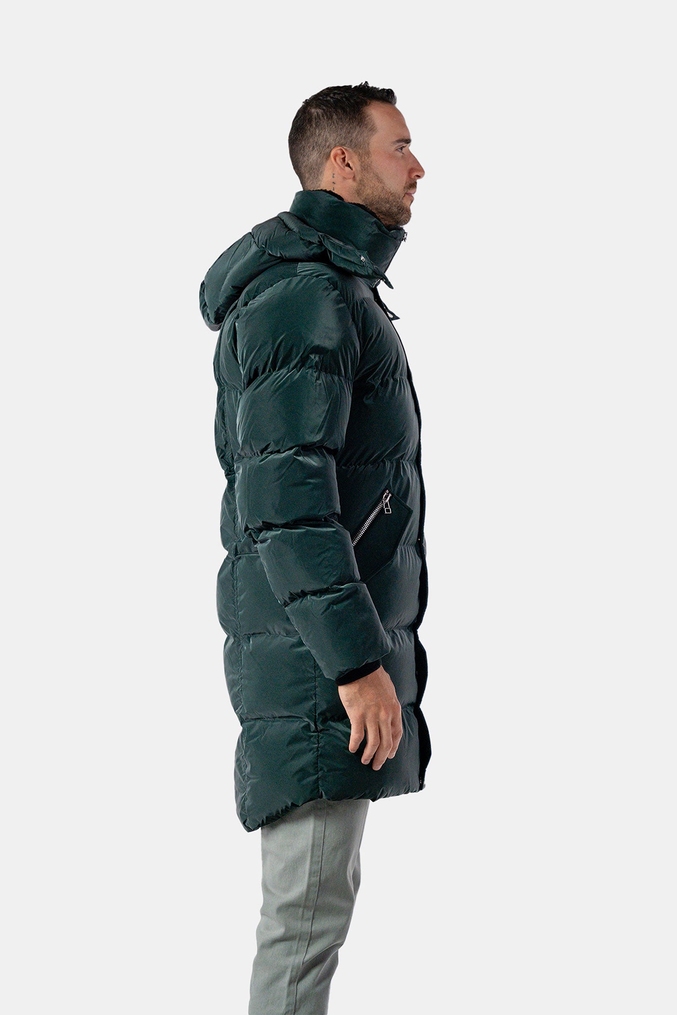 Matte Green Winter Coat