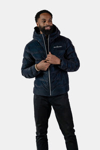 Navy Blue Diamond Sparrow Coat