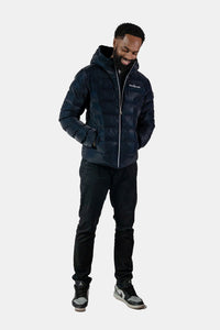 Navy Blue Diamond Sparrow Coat