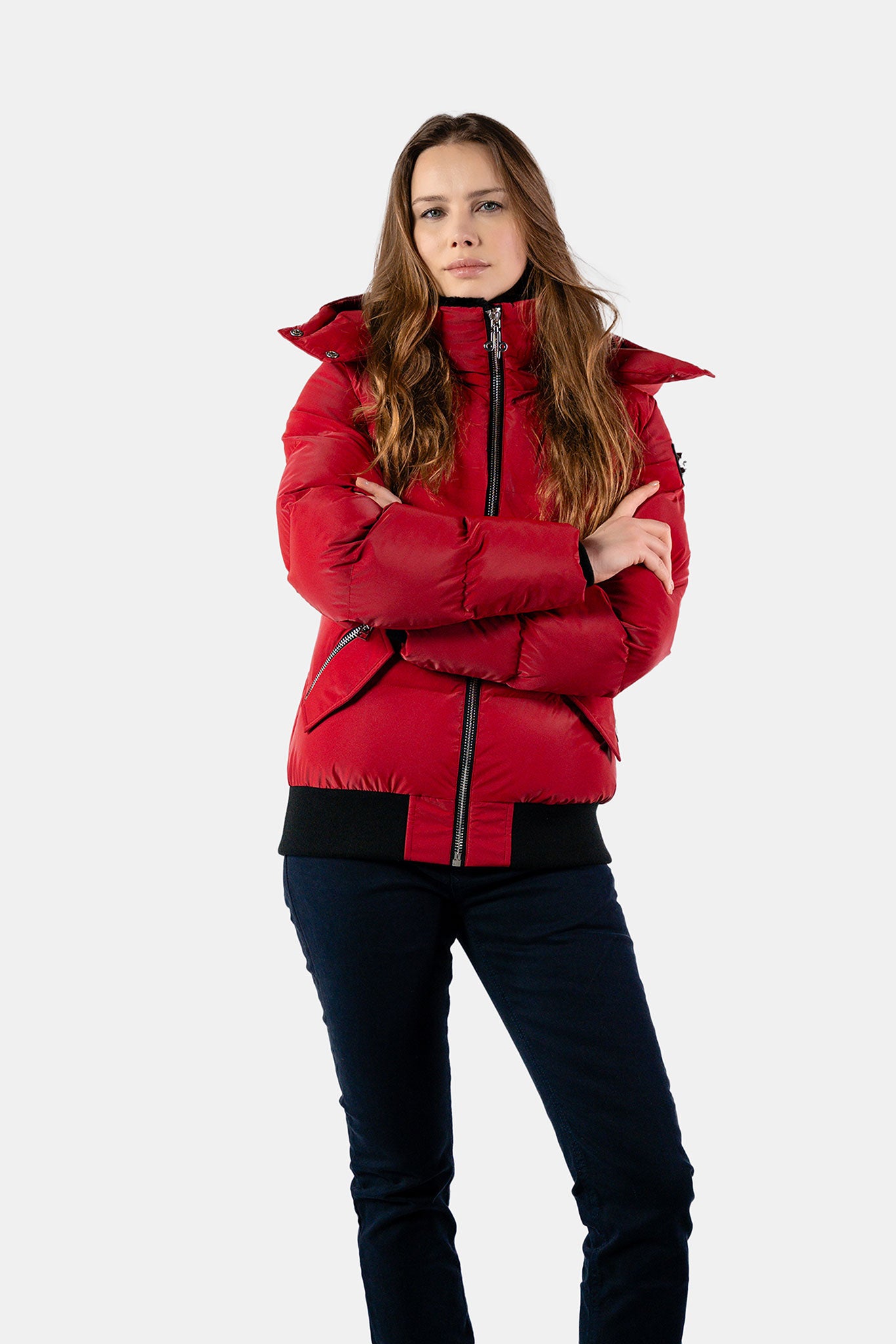 Women&#39;s Woody Bomber Jacket - Red Diamond