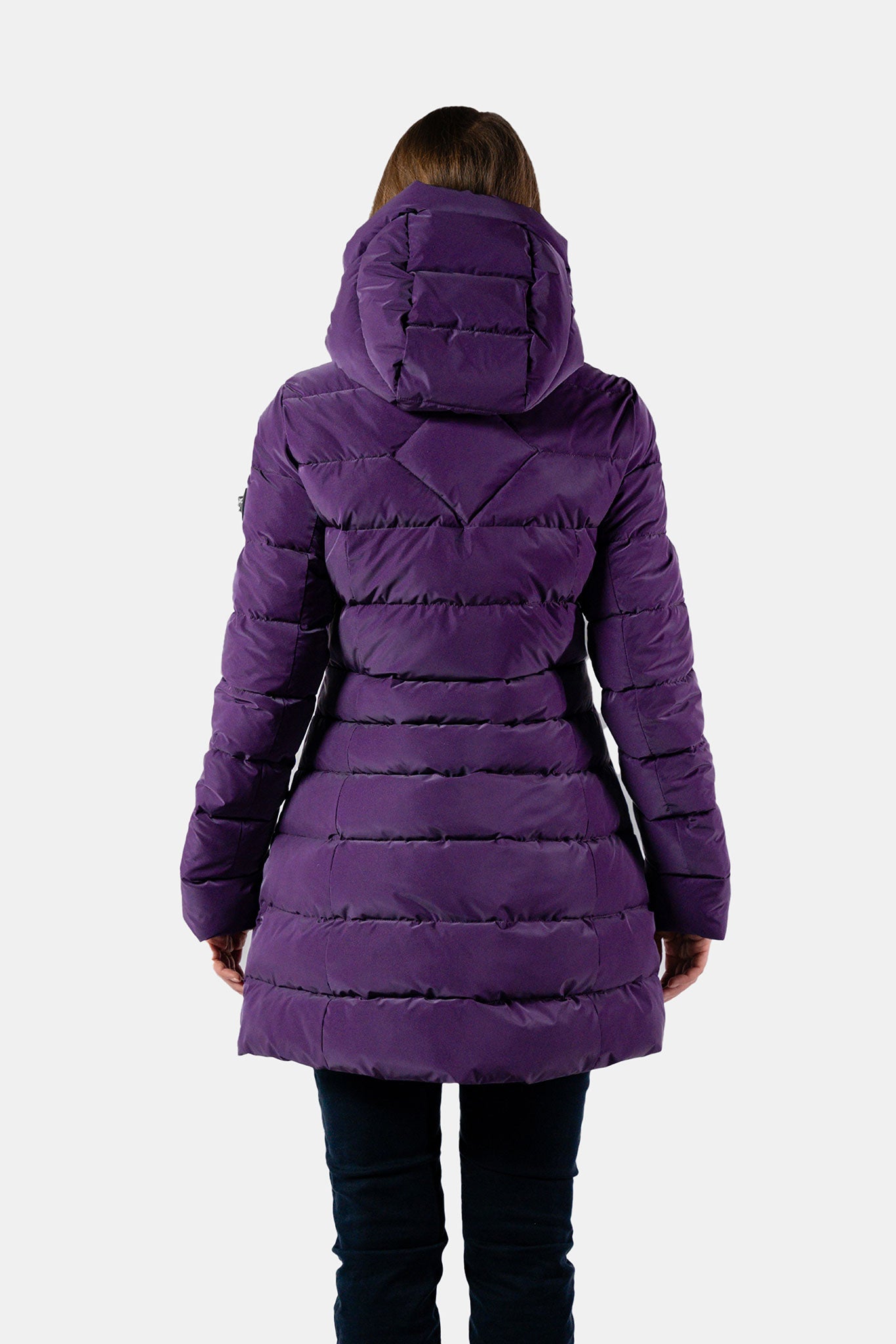 Purple hooded coat hotsell