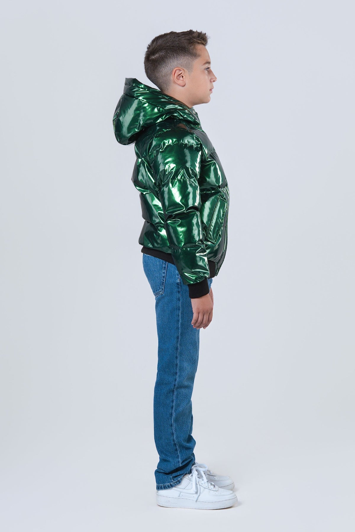 Kids' UNISEX Chickadee Coat - Glossy Green