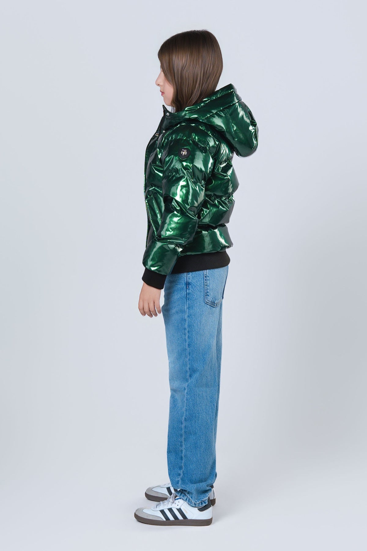 Kids' UNISEX Chickadee Coat - Glossy Green