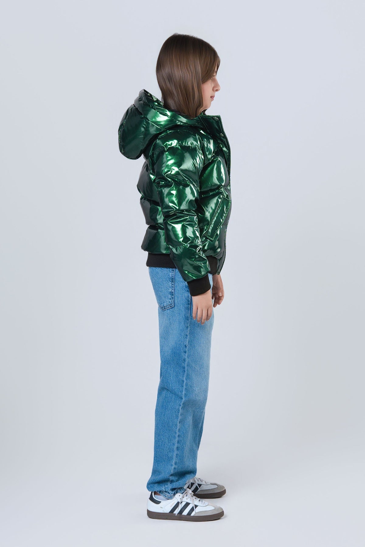 Kids' UNISEX Chickadee Coat - Glossy Green