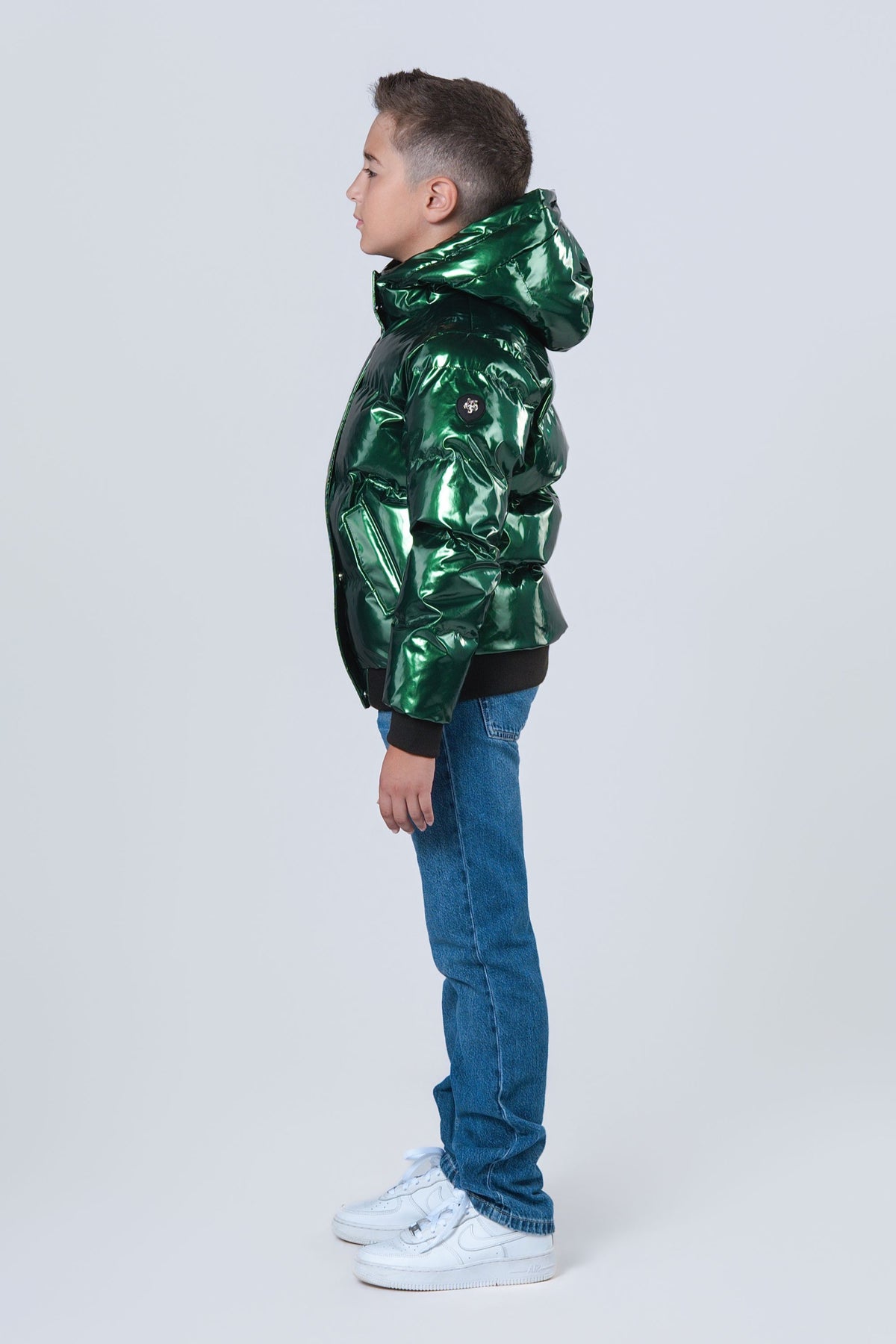 Kids' UNISEX Chickadee Coat - Glossy Green
