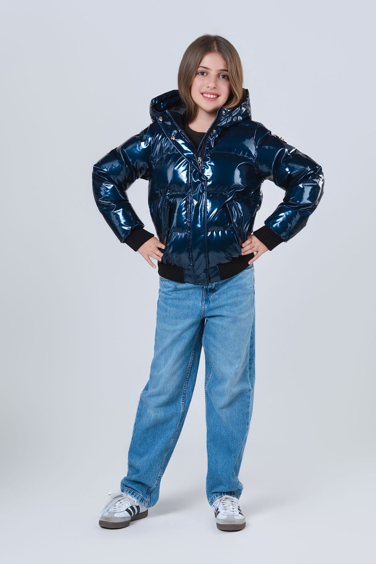 Kids' UNISEX Chickadee Coat - Glossy Navy
